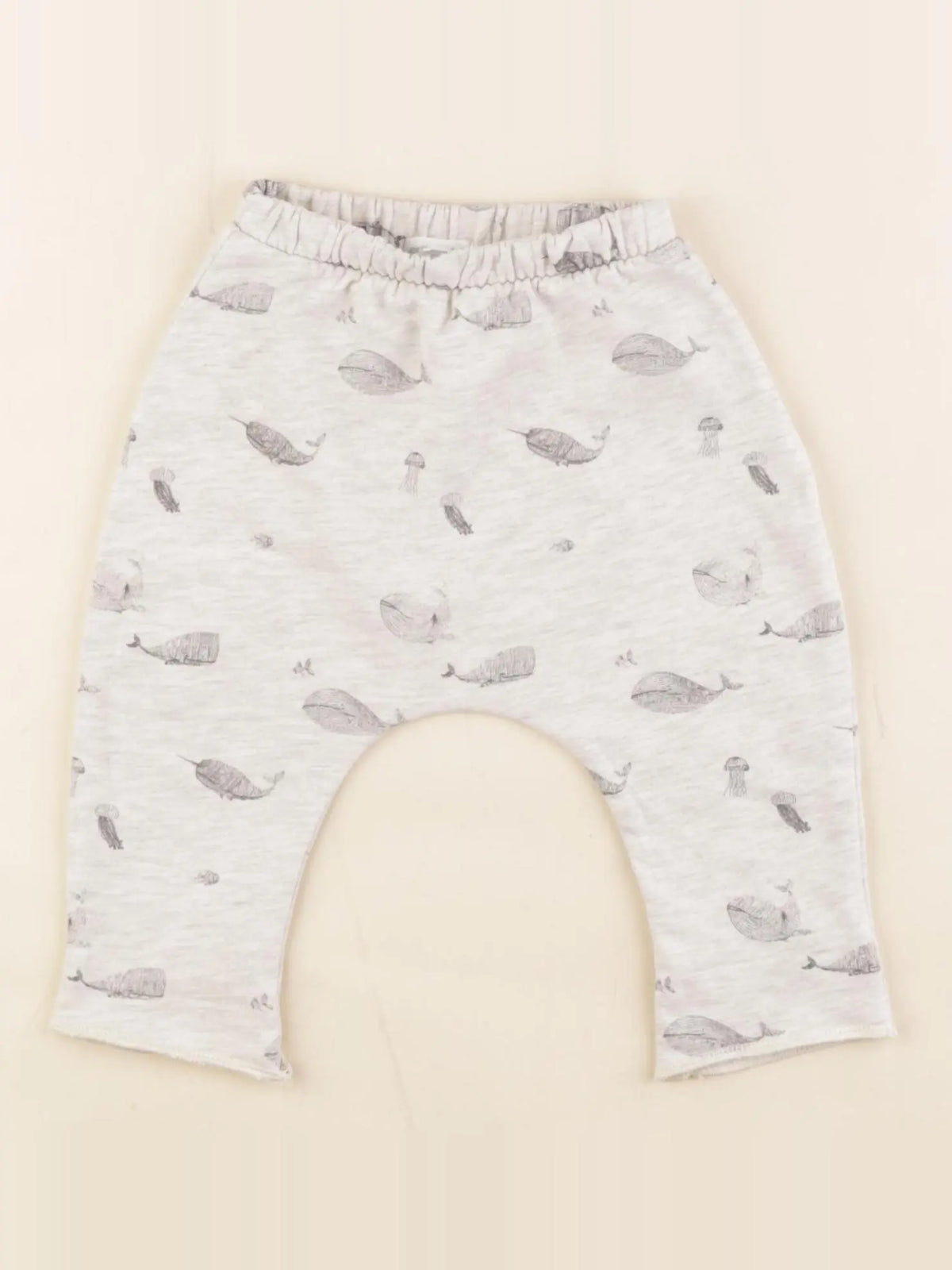 Vertbaudet - sarouel gris - 3 mois