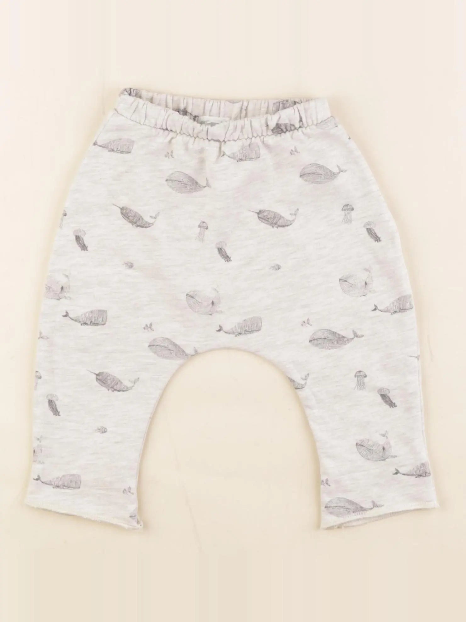 Vertbaudet - sarouel gris - 3 mois