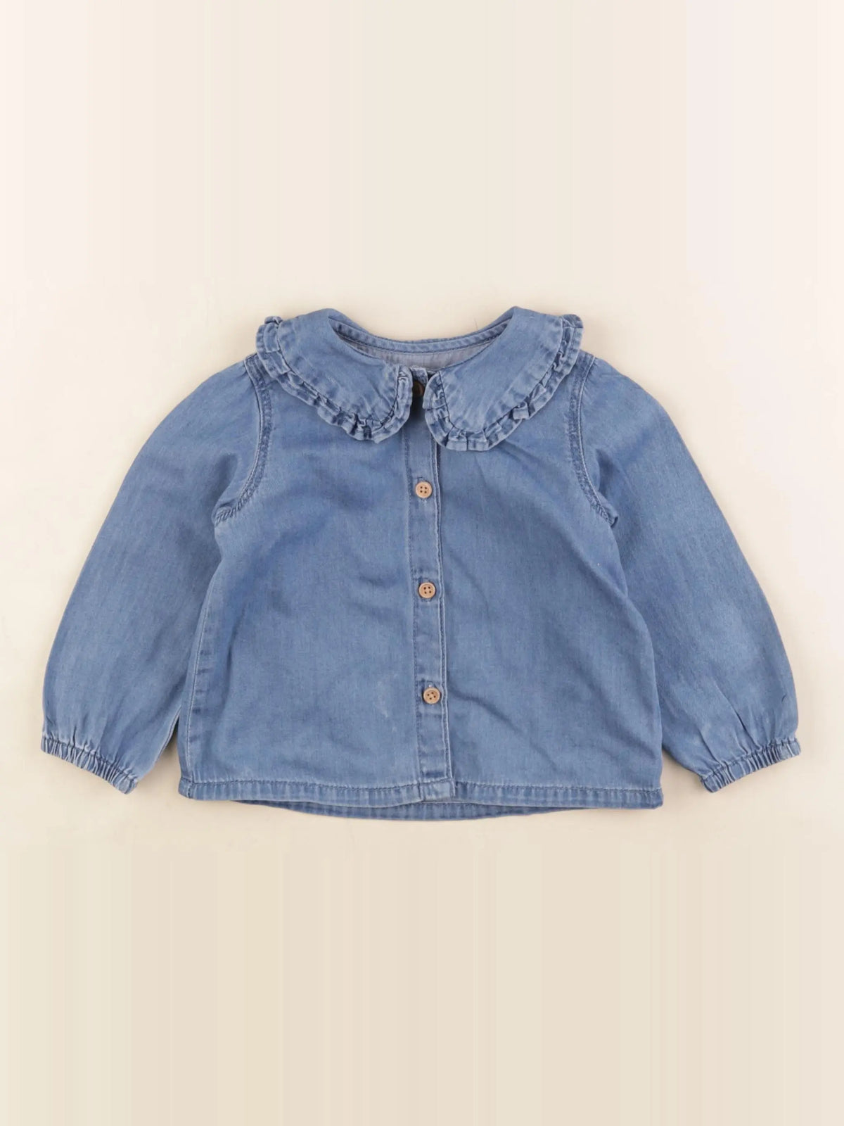 Zara - blouse bleu - 9/12 mois