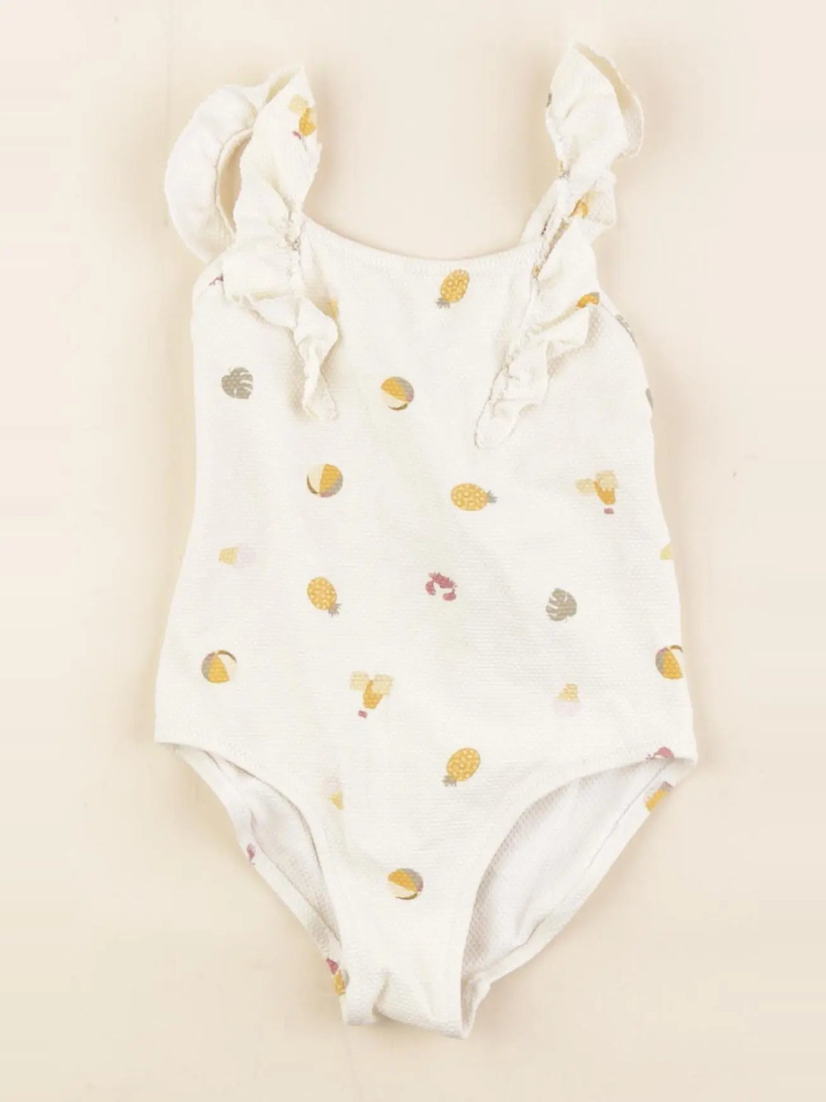 Zara - maillot de bain beige - 2/3 ans