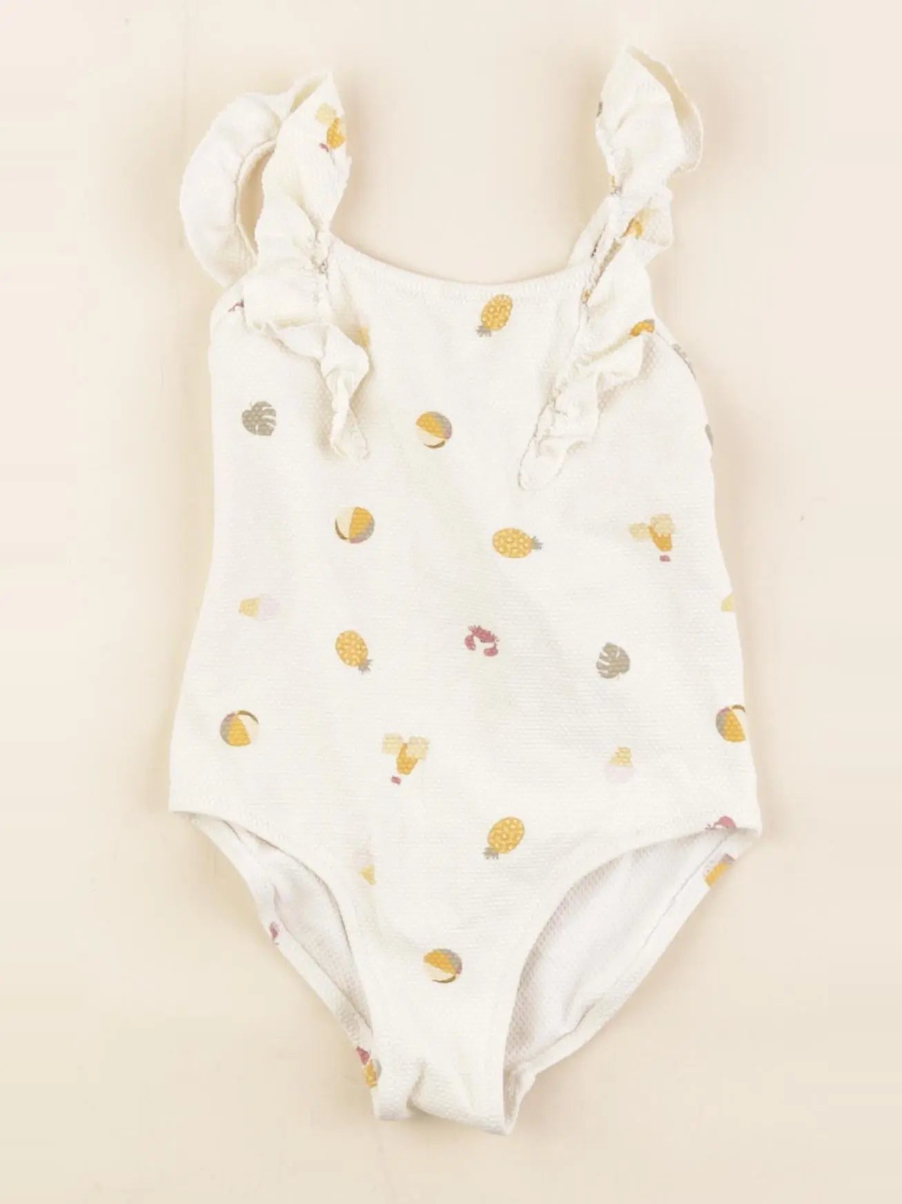 Zara - maillot de bain beige - 2/3 ans