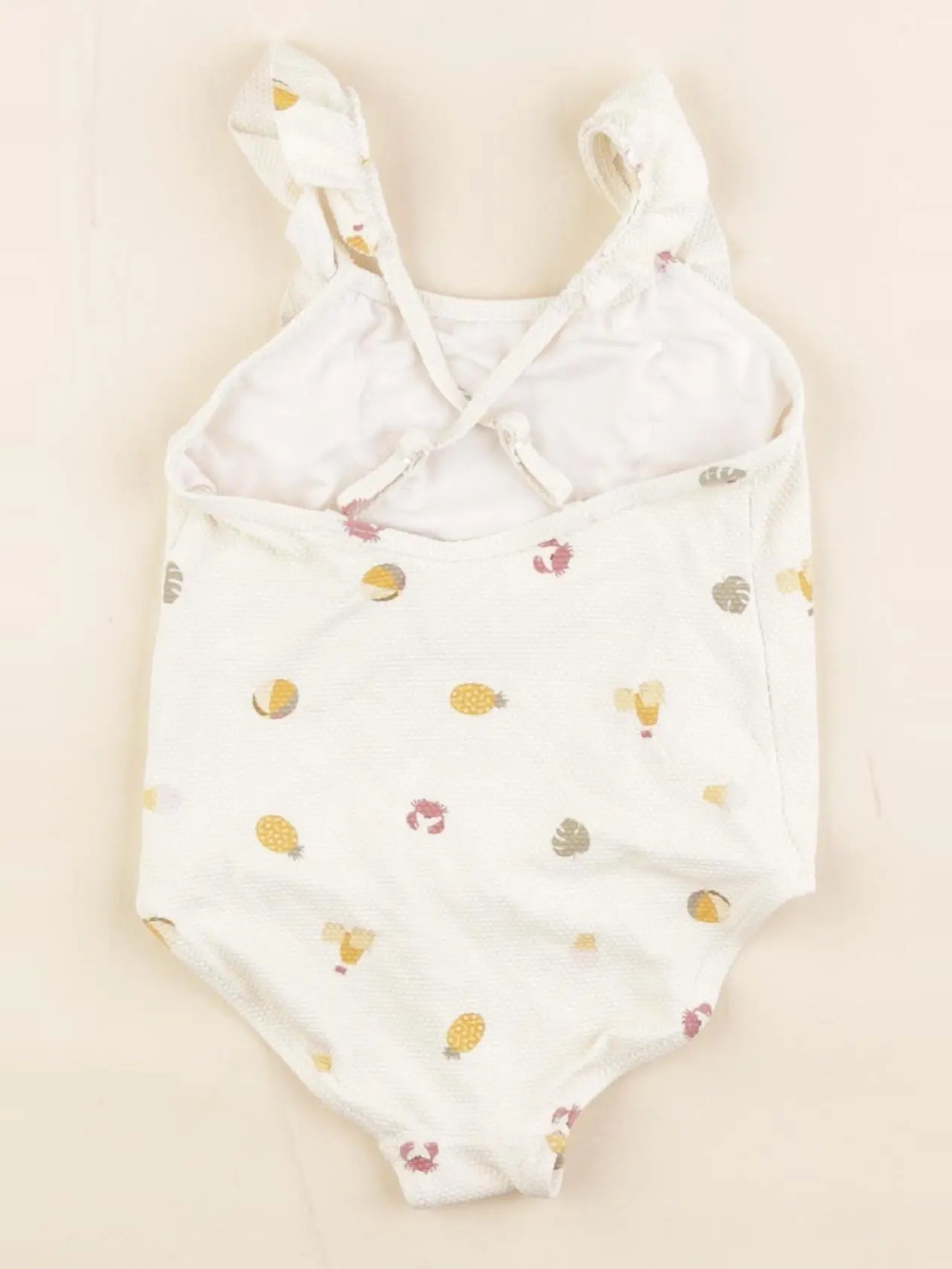 Zara - maillot de bain beige - 2/3 ans