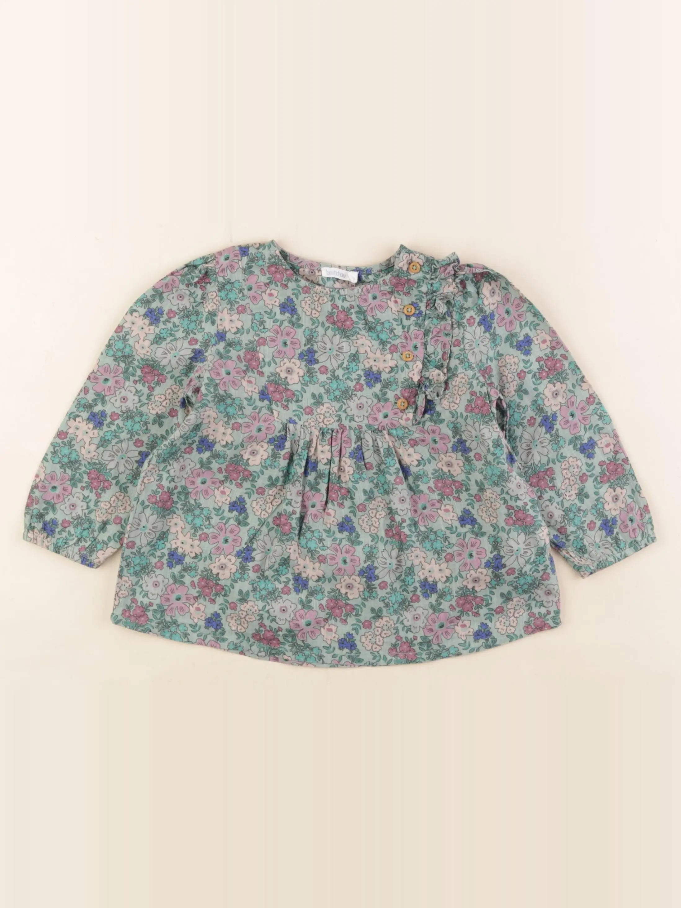 Boutchou - blouse multicolore - 18 mois