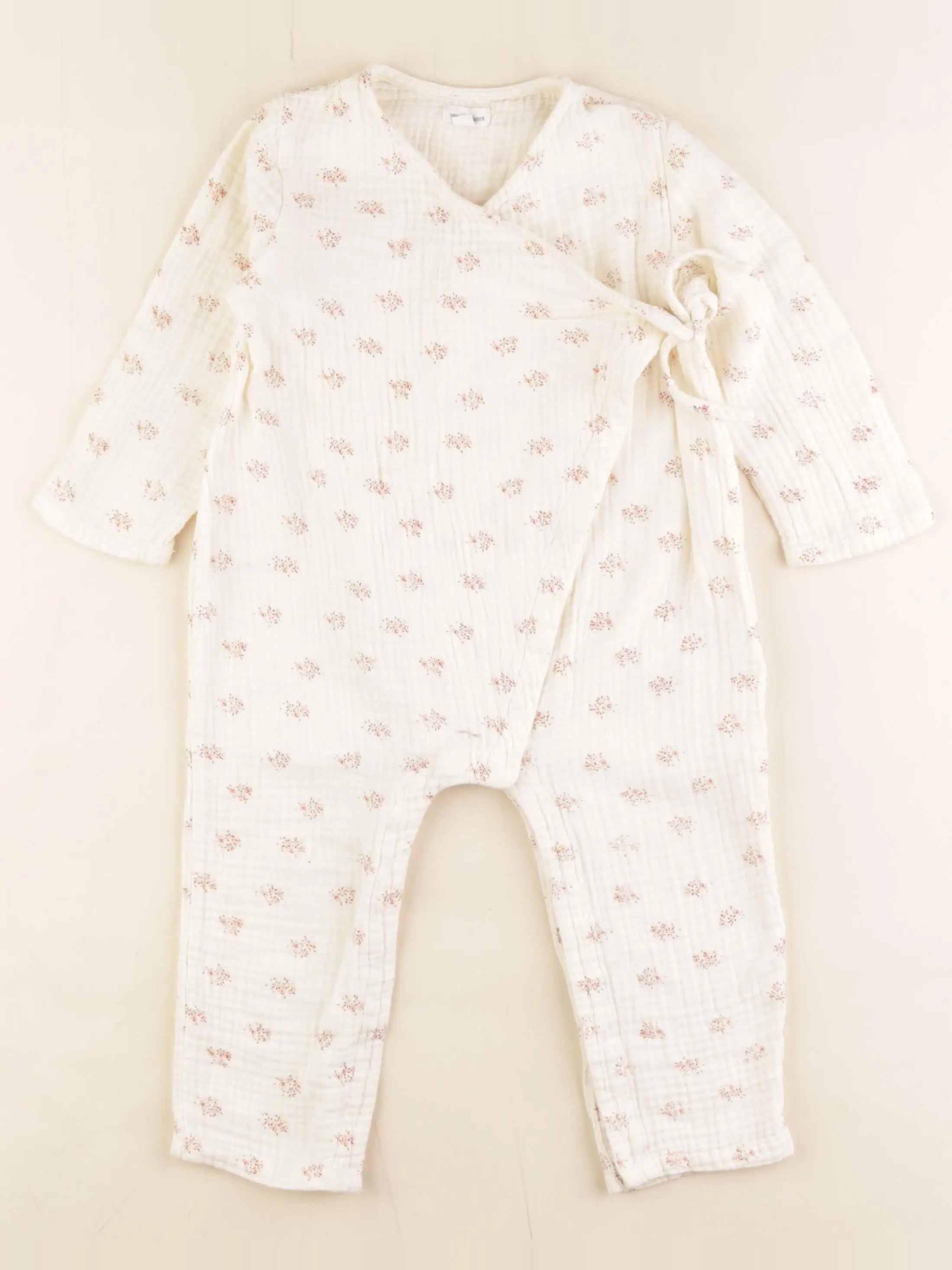 Vertbaudet - combinaison beige - 24 mois