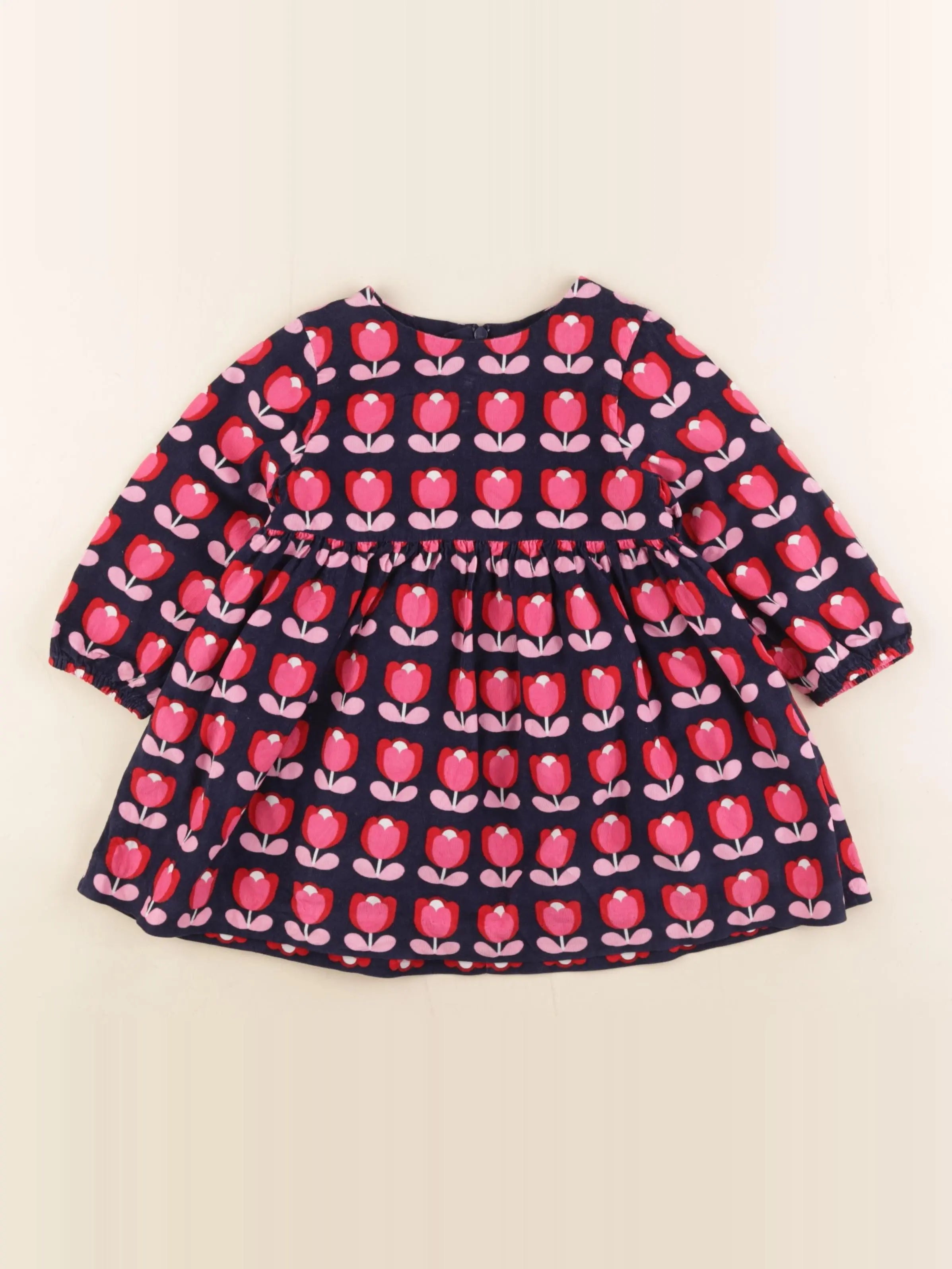 Jacadi - robe bleu, rose - 24 mois