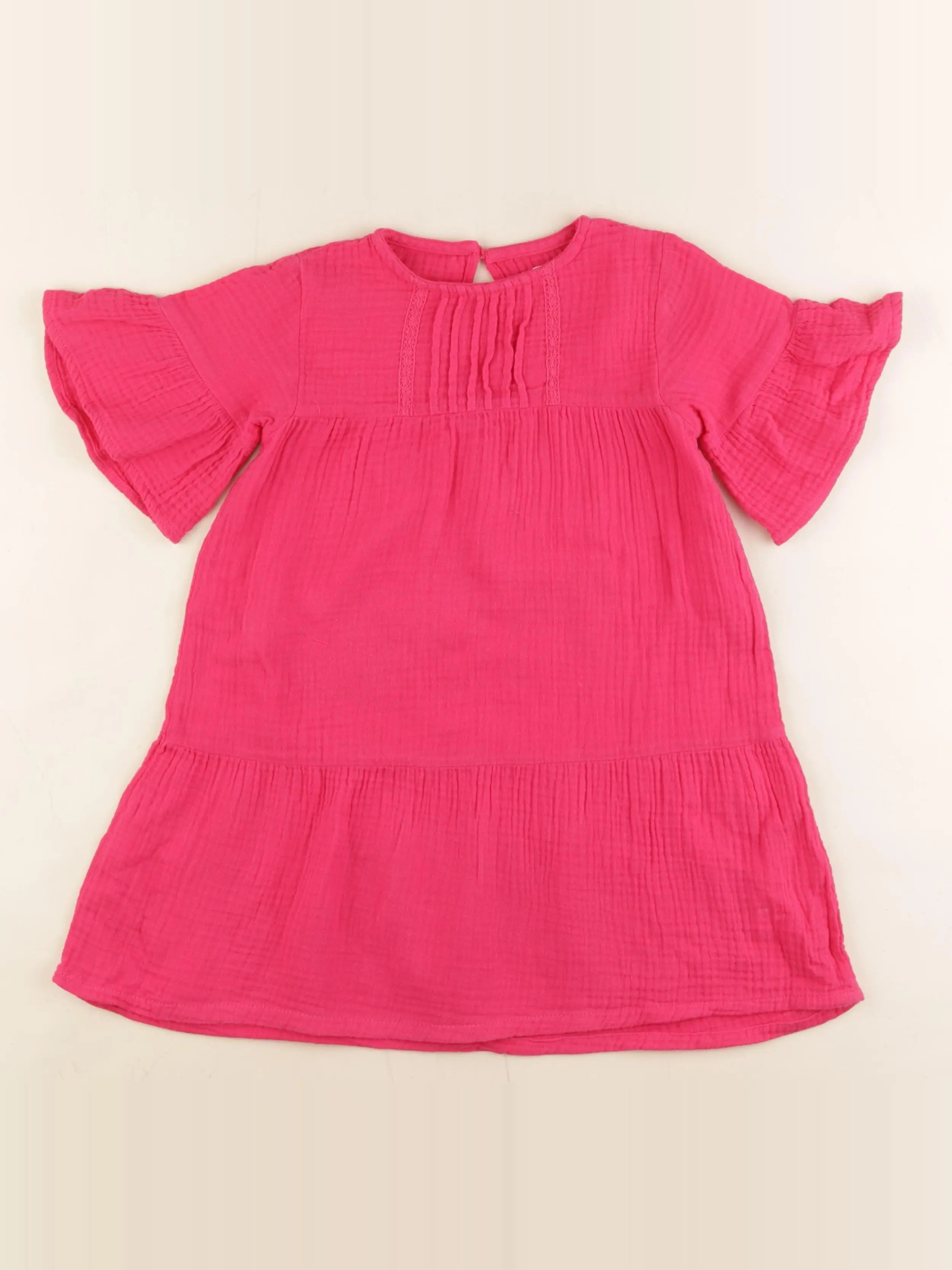 Vertbaudet - robe rose - 4 ans
