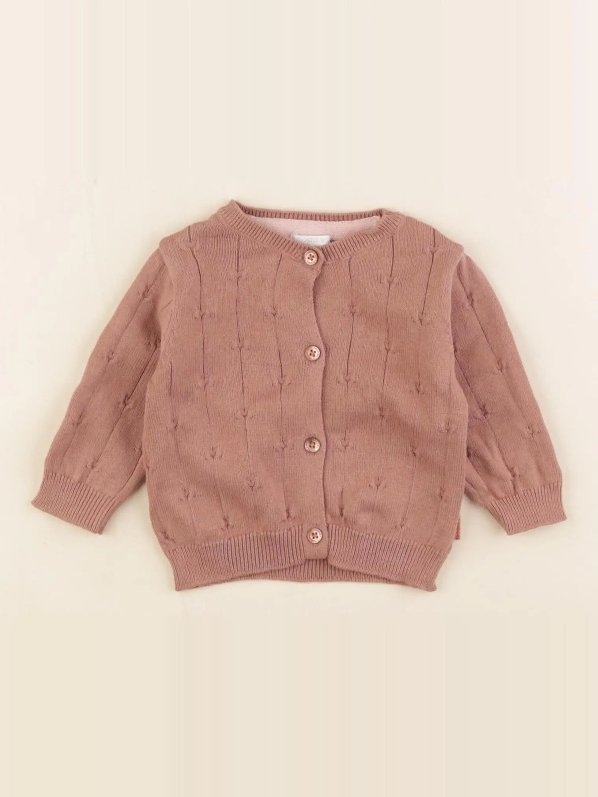 Noppies - gilet marron - 1/2 mois