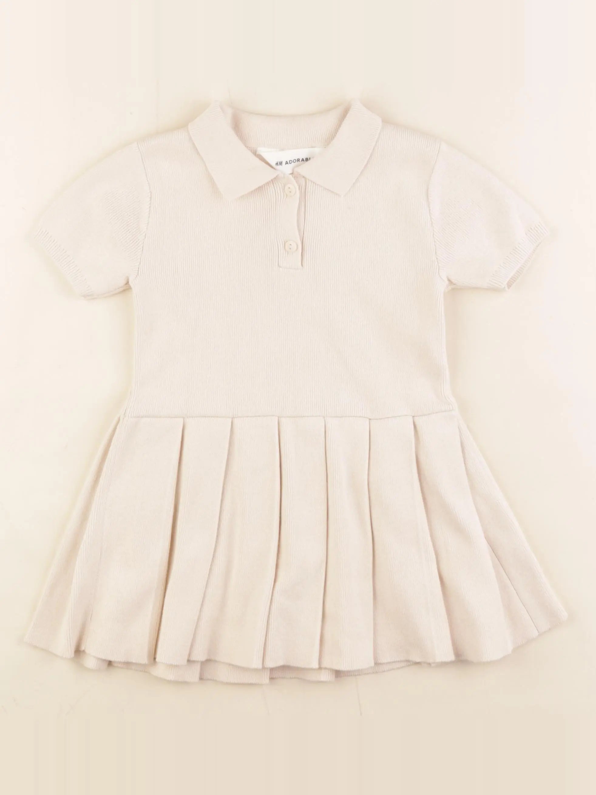 H&M - robe beige - 12/18 mois