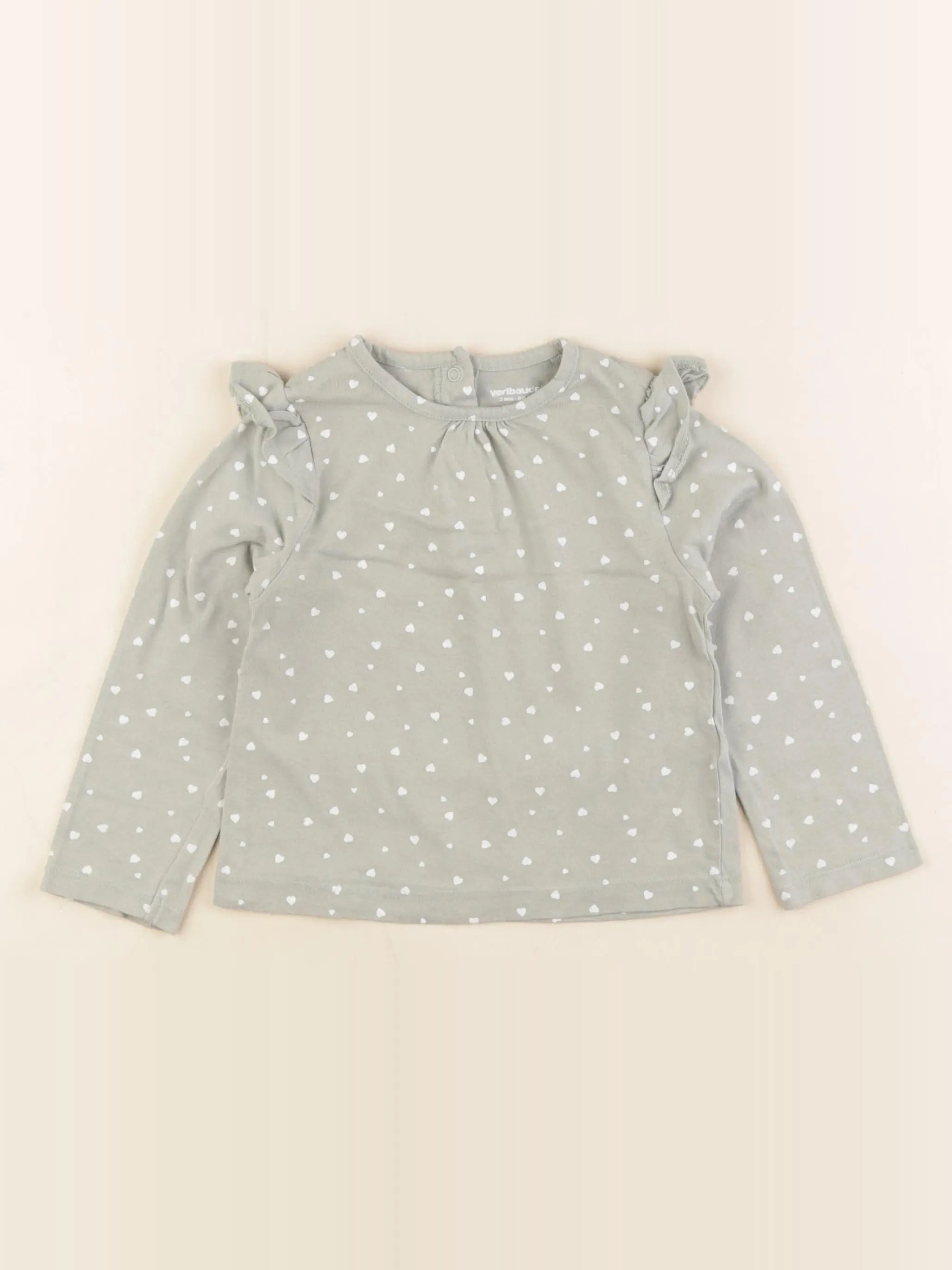 Vertbaudet - tee-shirt vert - 2 ans