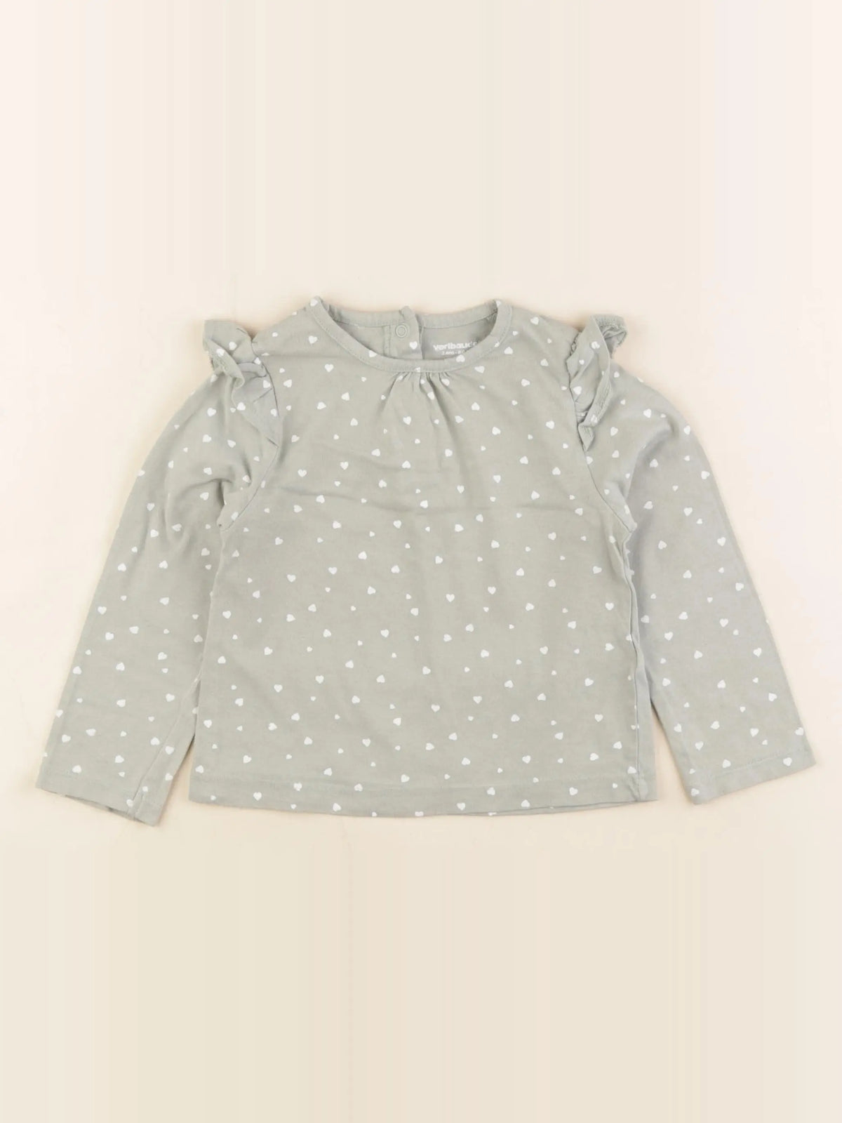 Vertbaudet - tee-shirt vert - 2 ans