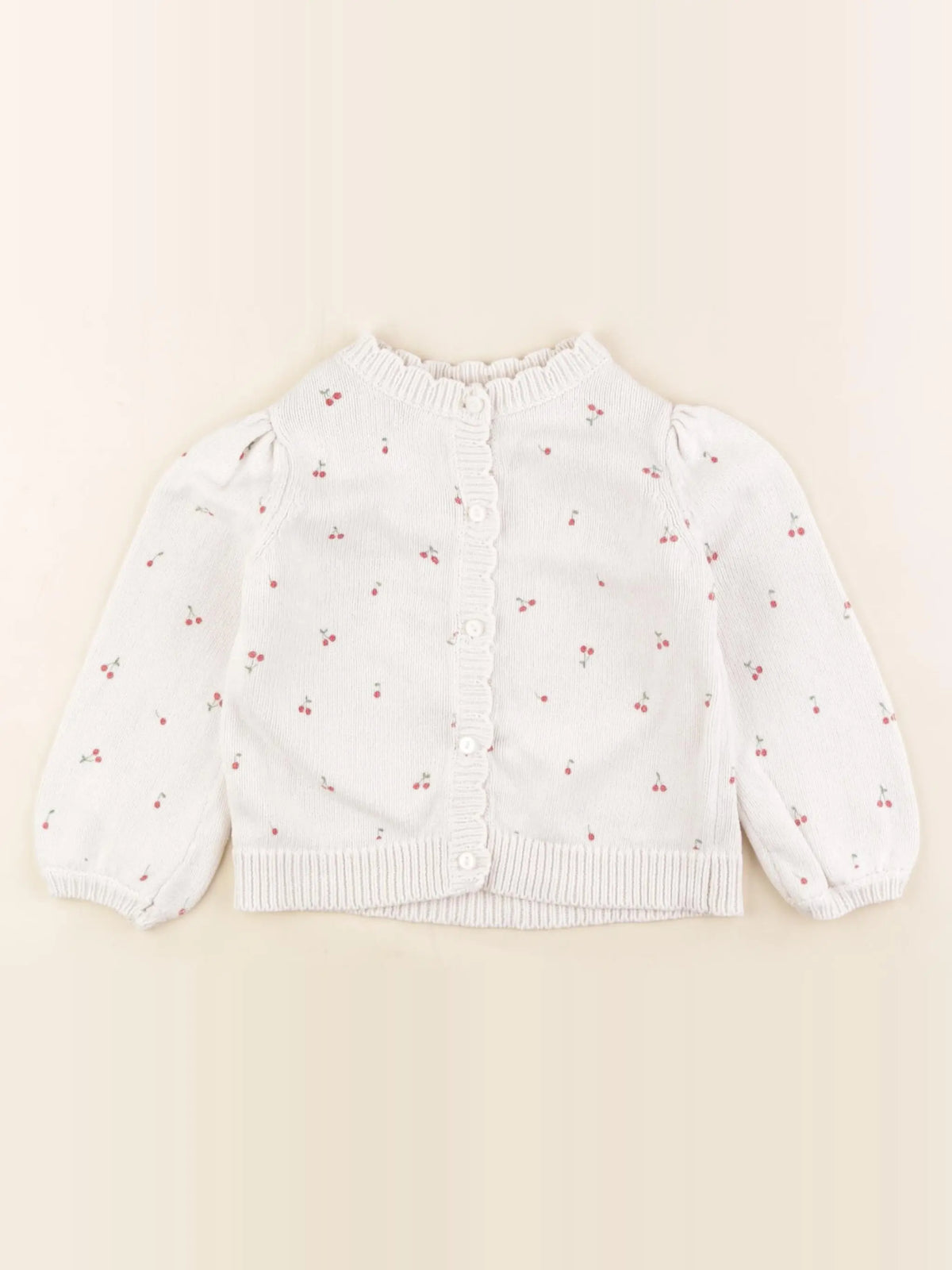 Vertbaudet - gilet blanc - 3 ans