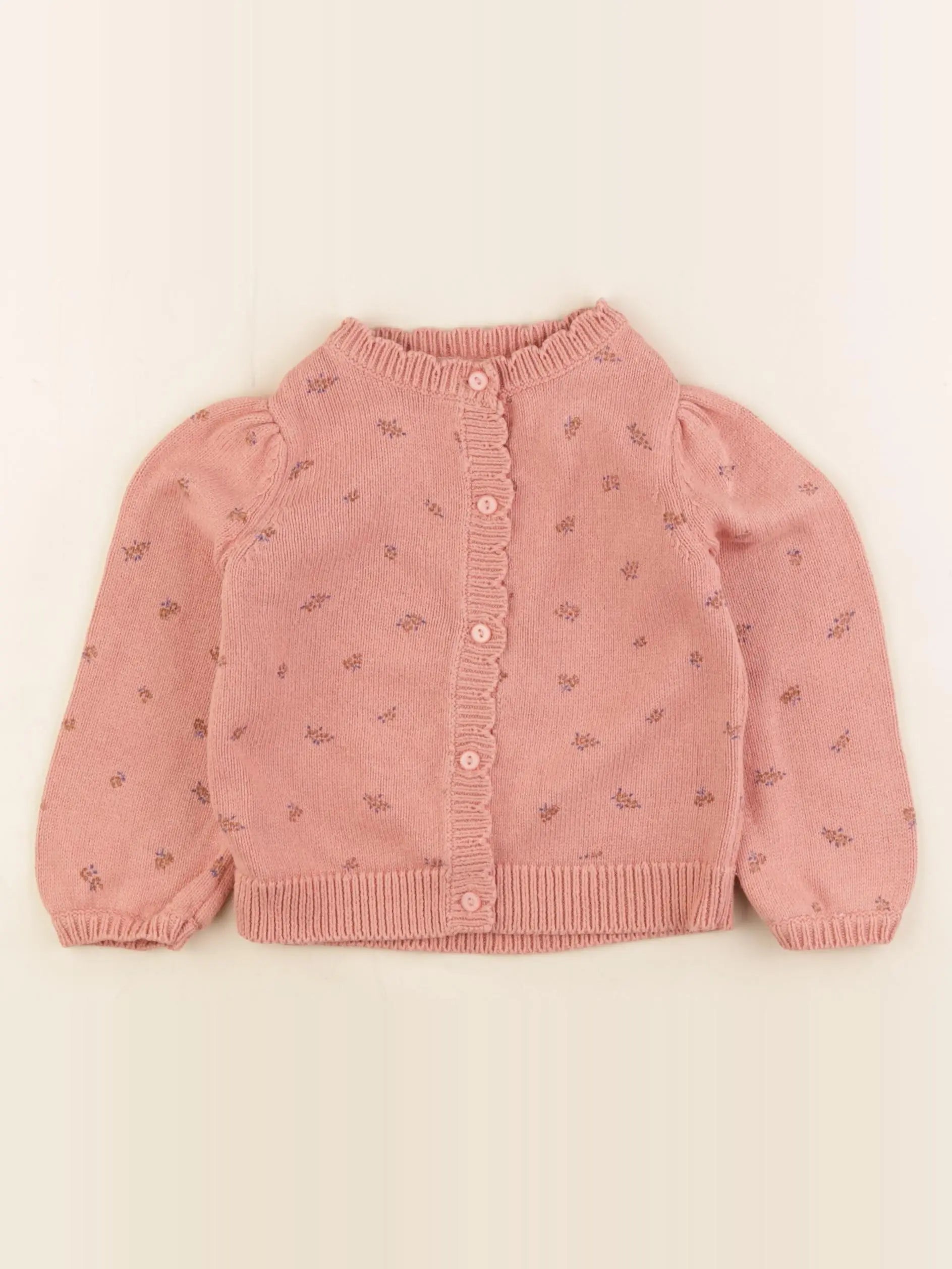 Vertbaudet - gilet rose - 3 ans