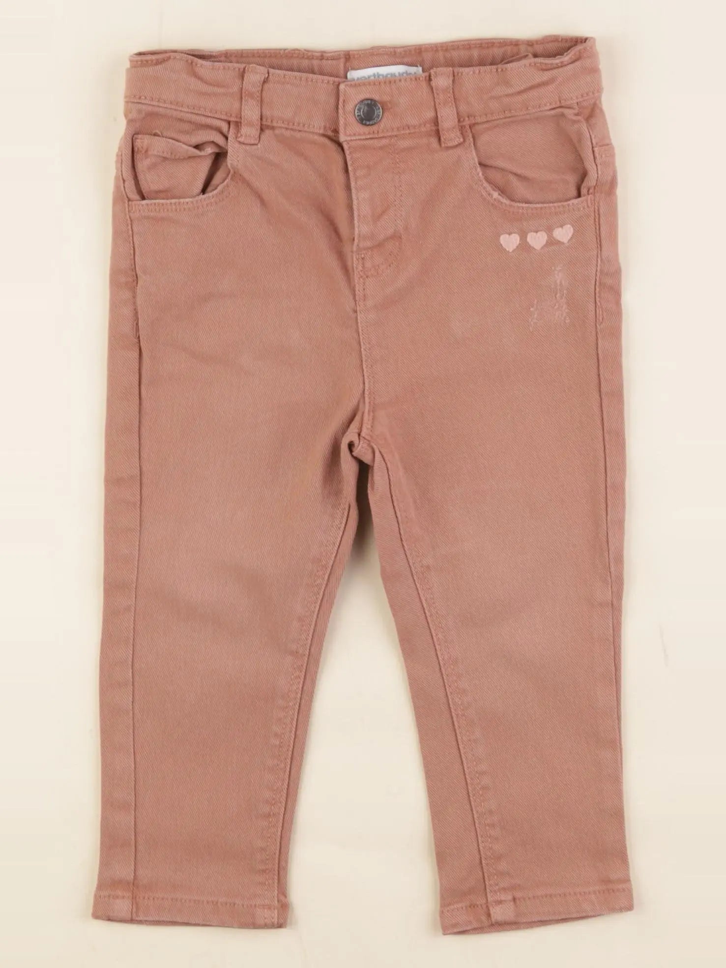 Vertbaudet - jean marron - 18 mois