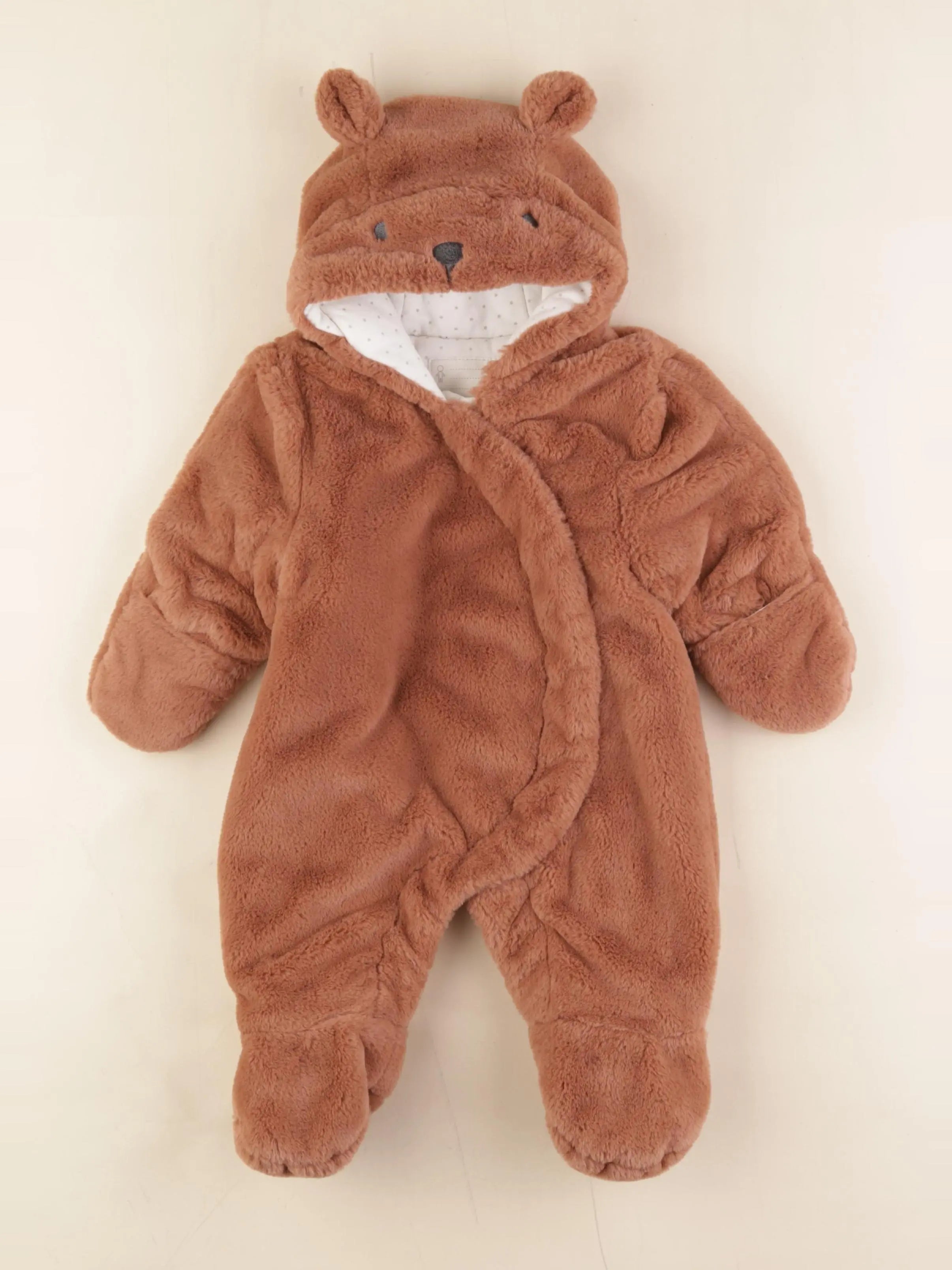 Vertbaudet - combi-pilote marron - 3 mois