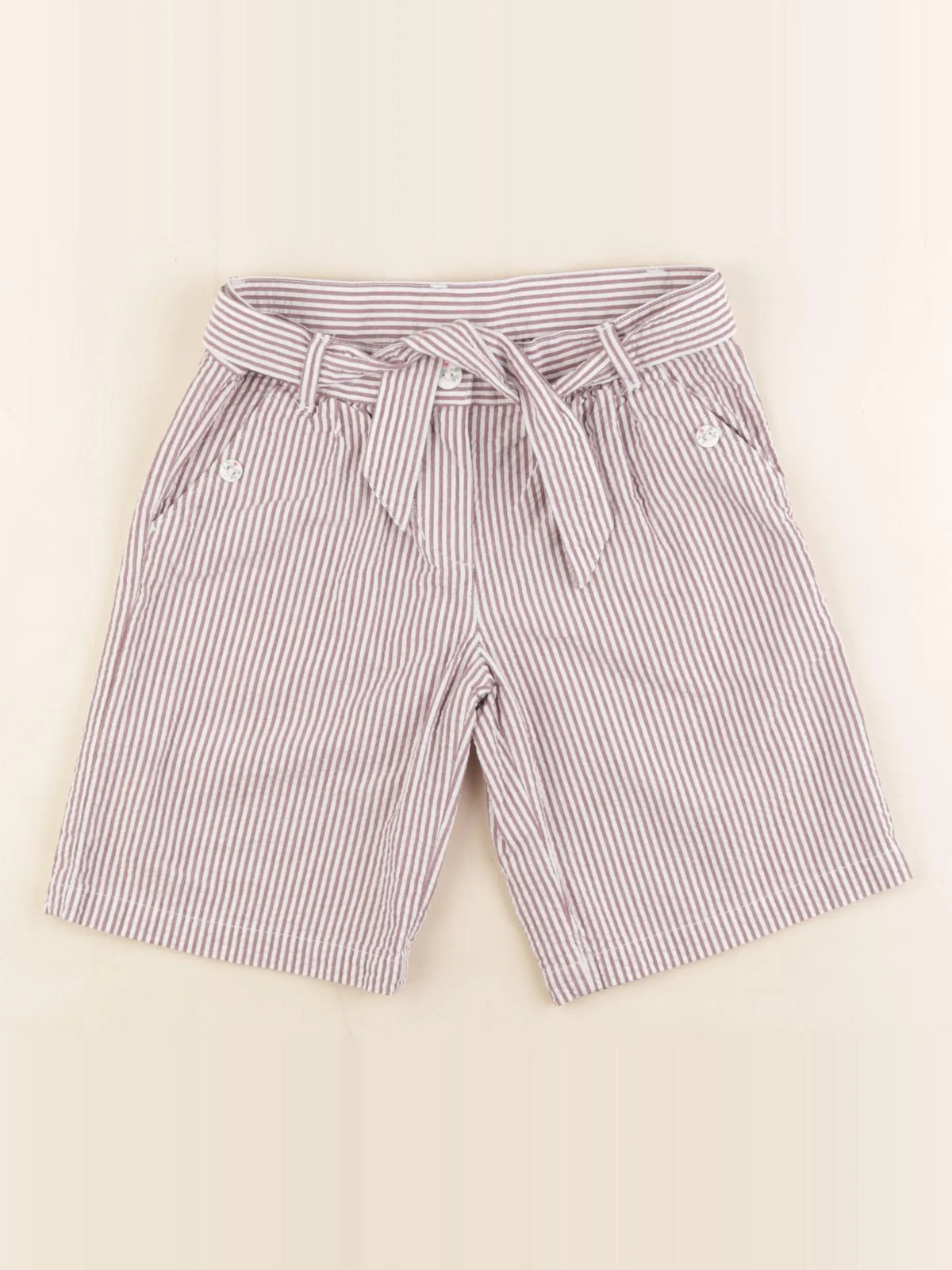 Petit Bateau - short marron - 8 ans
