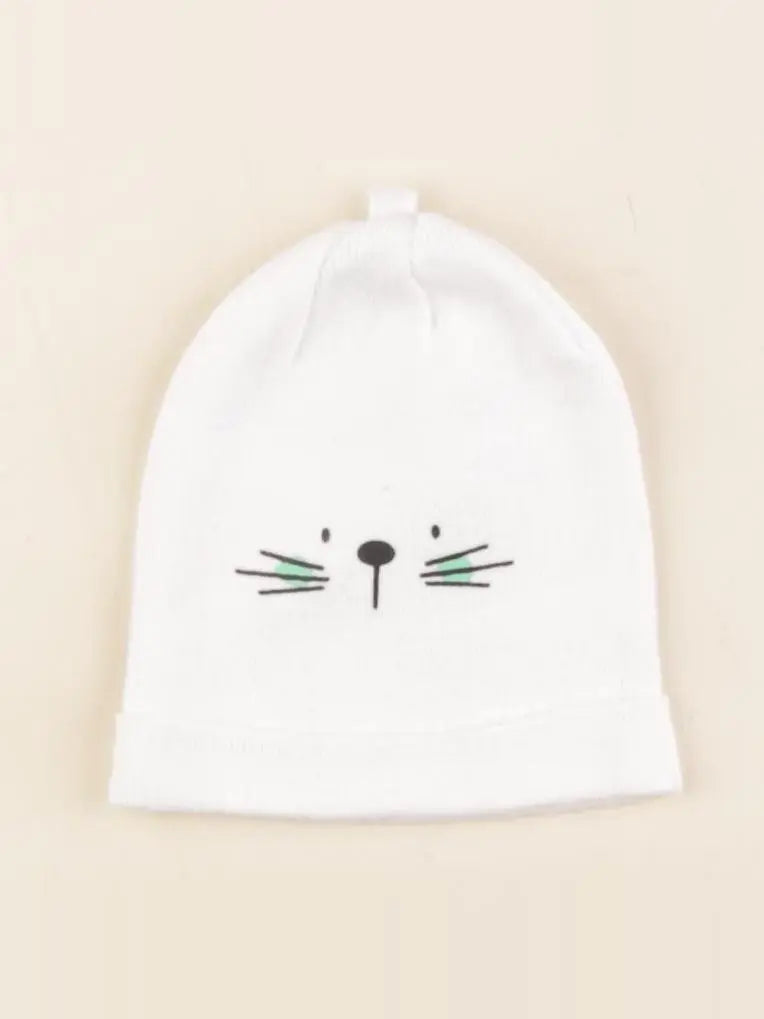 Vertbaudet - bonnet de naissance blanc - 0/1 mois