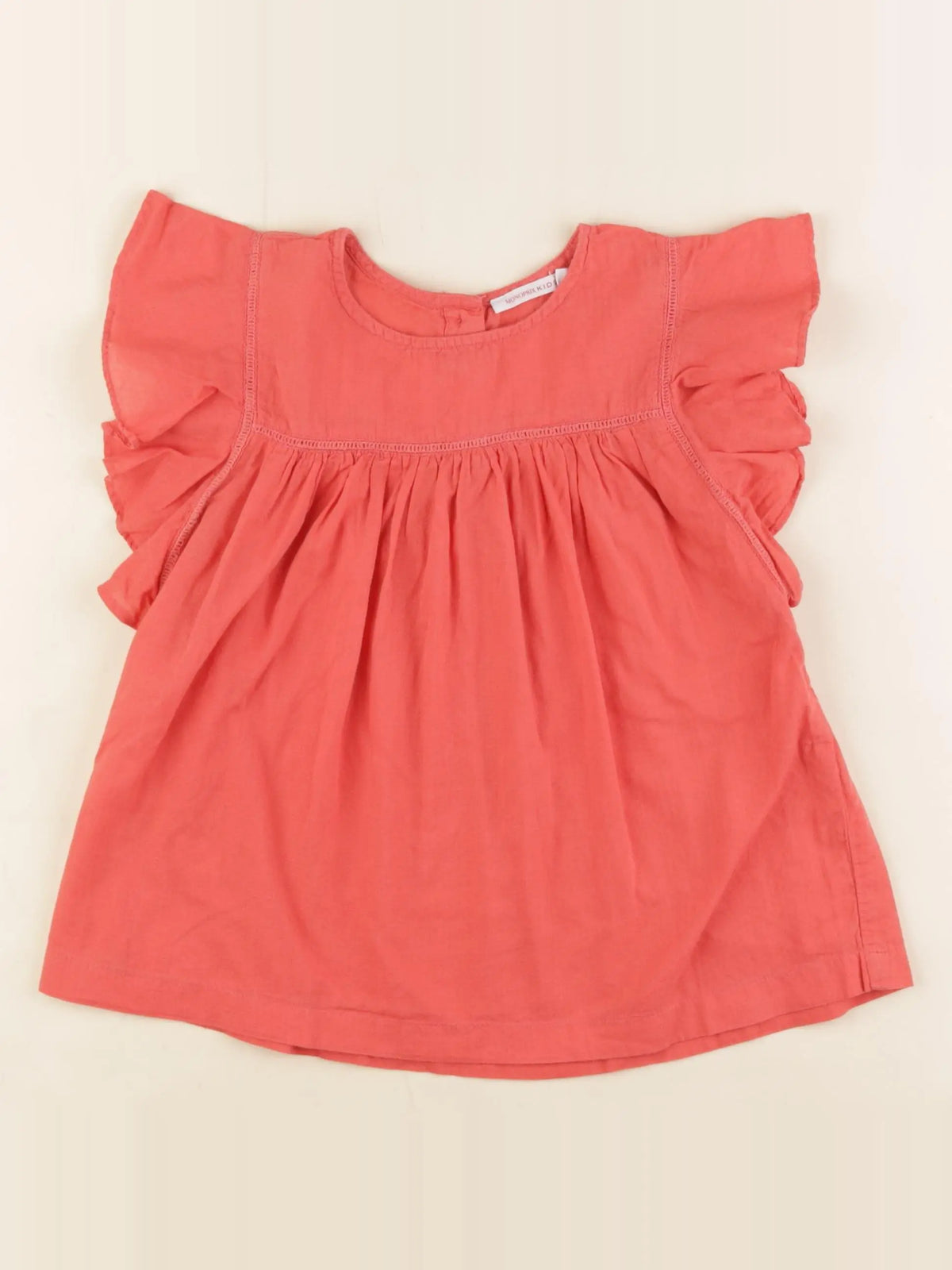Monoprix - blouse rouge - 8 ans