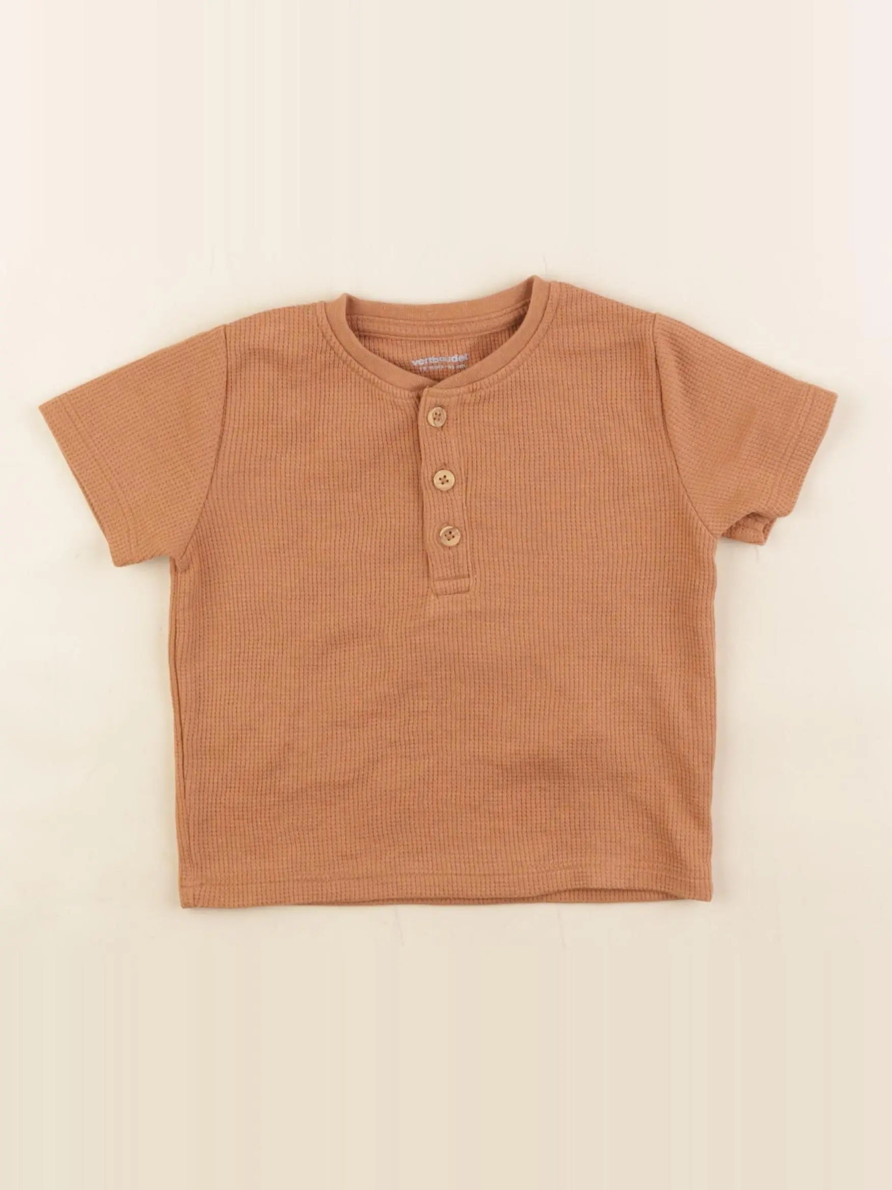 Vertbaudet - tee-shirt marron - 18 mois