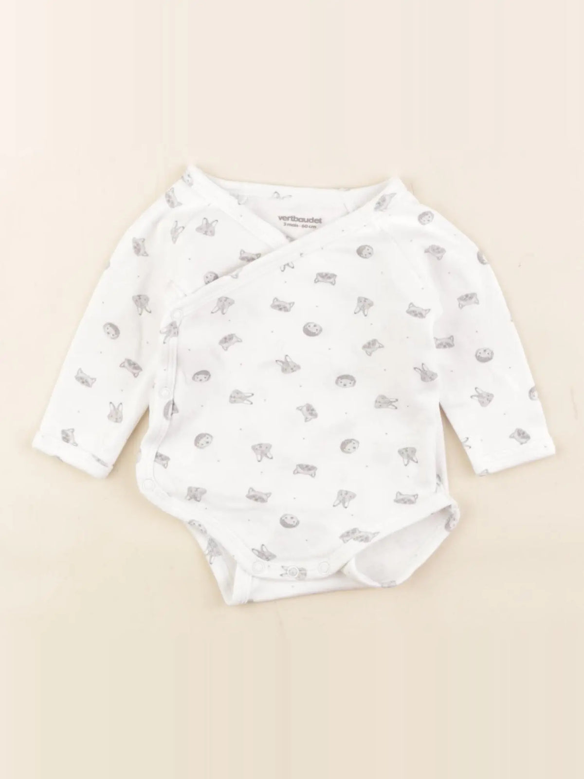 Vertbaudet - body blanc - 3 mois