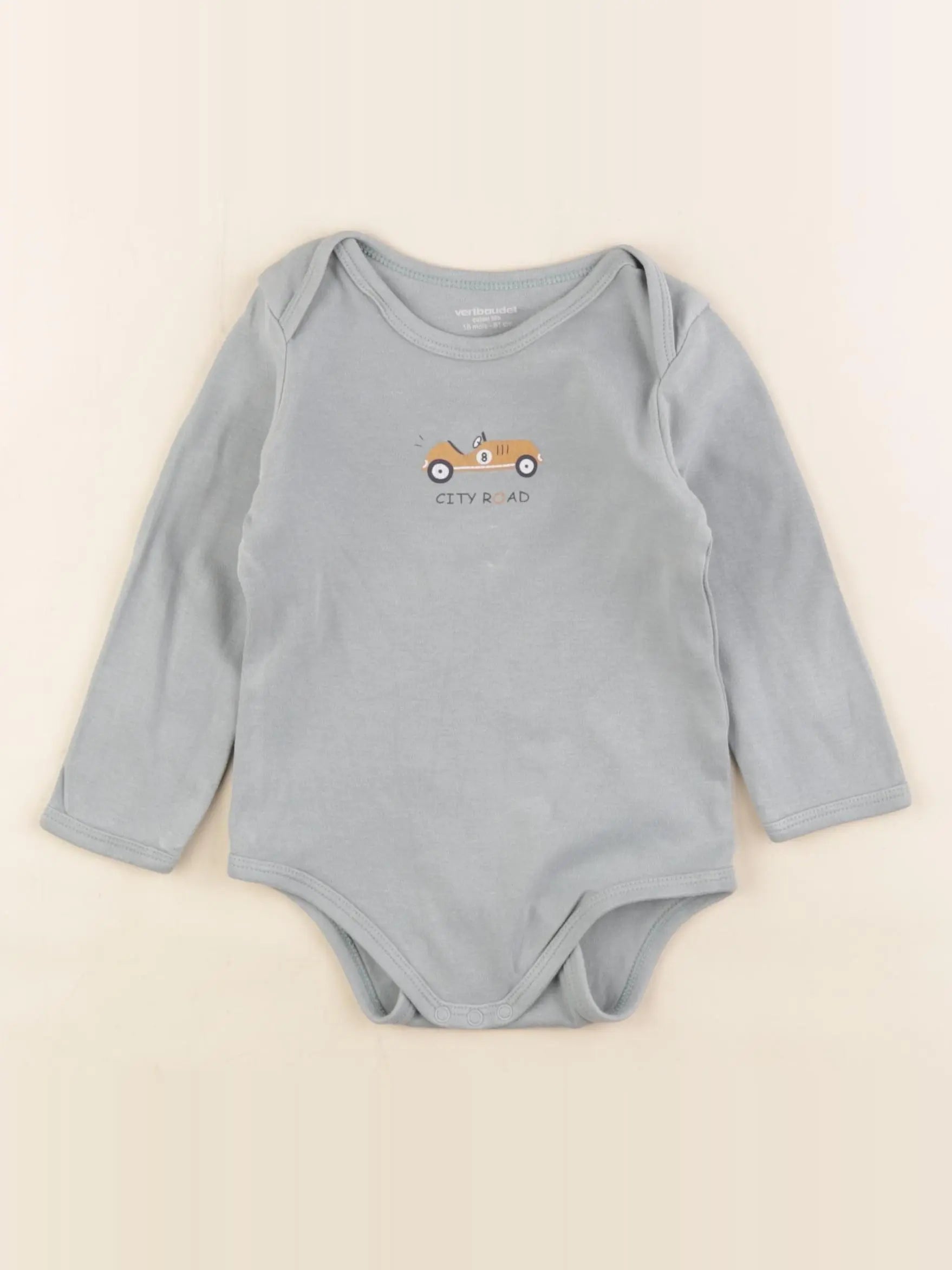 Vertbaudet - body bleu - 18 mois