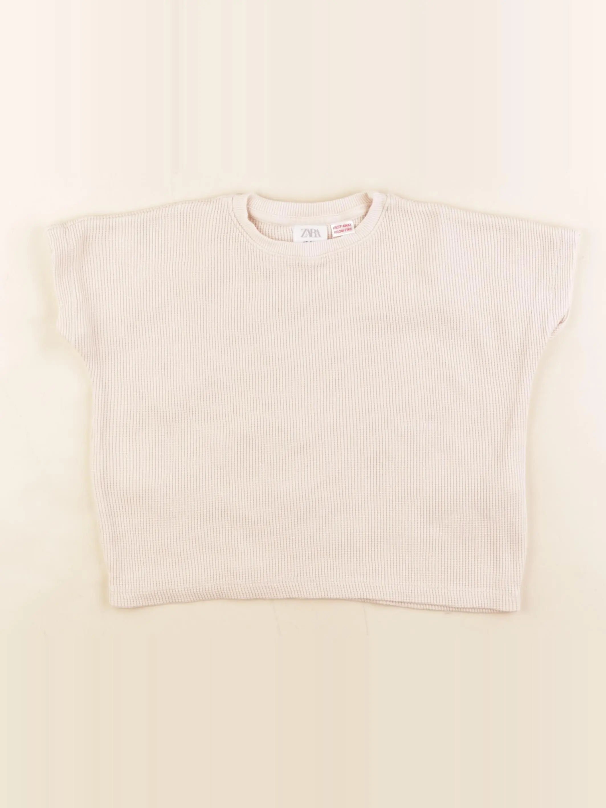 Zara - tee-shirt beige - 18/24 mois