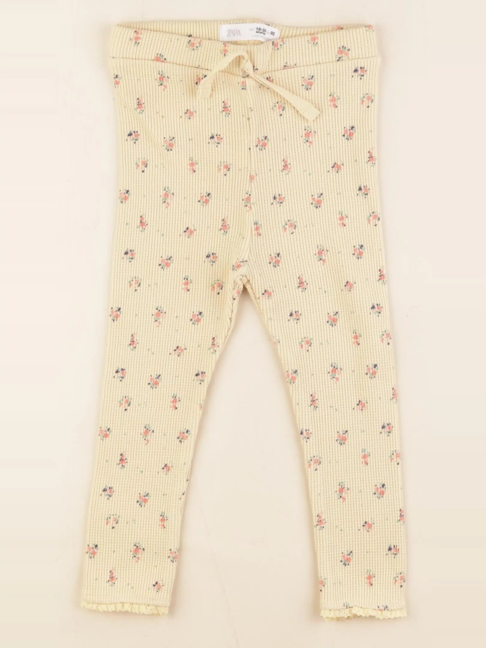 Zara - legging jaune - 18/24 mois