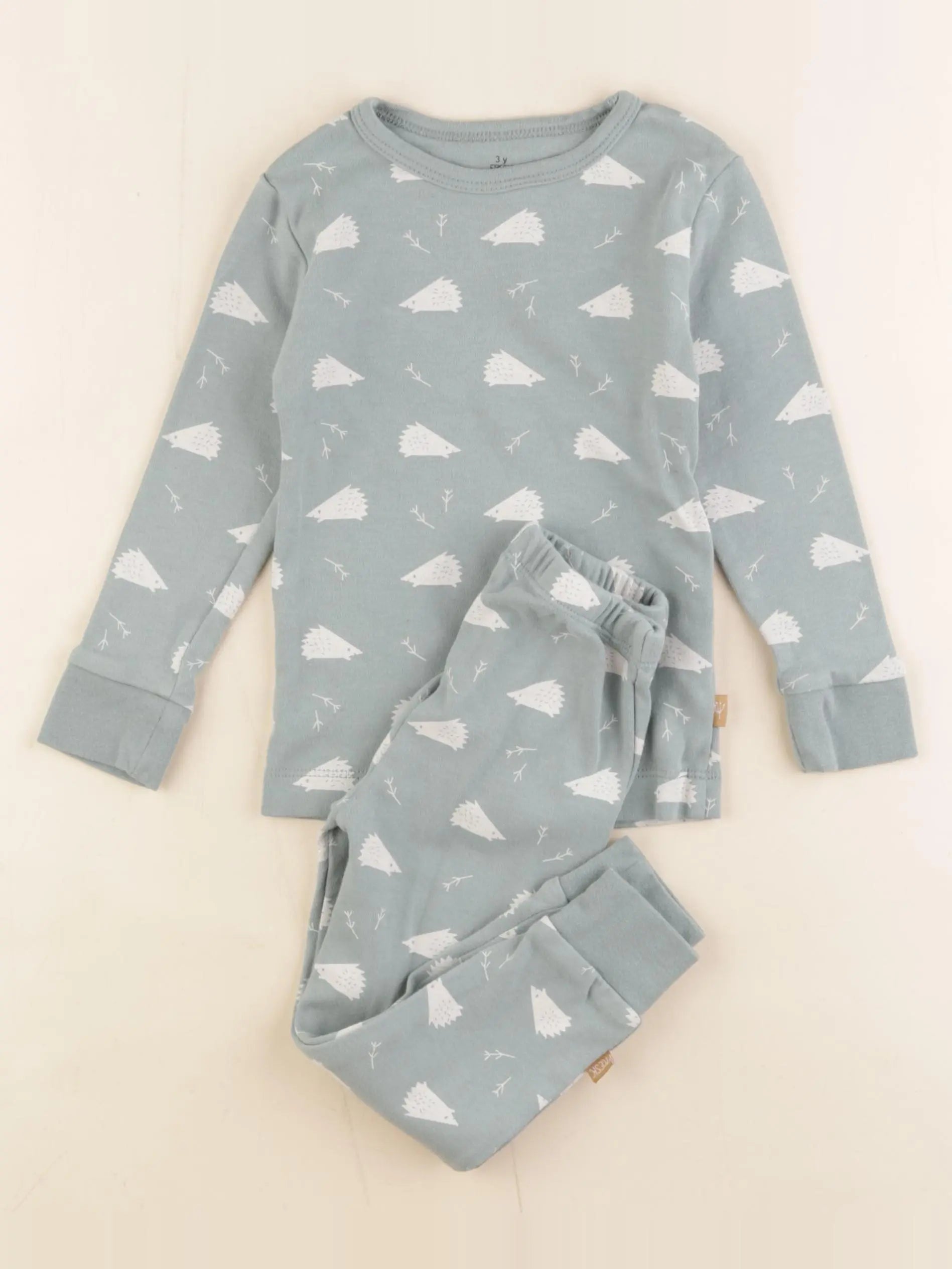 Fresk - pyjama coton vert - 3 ans