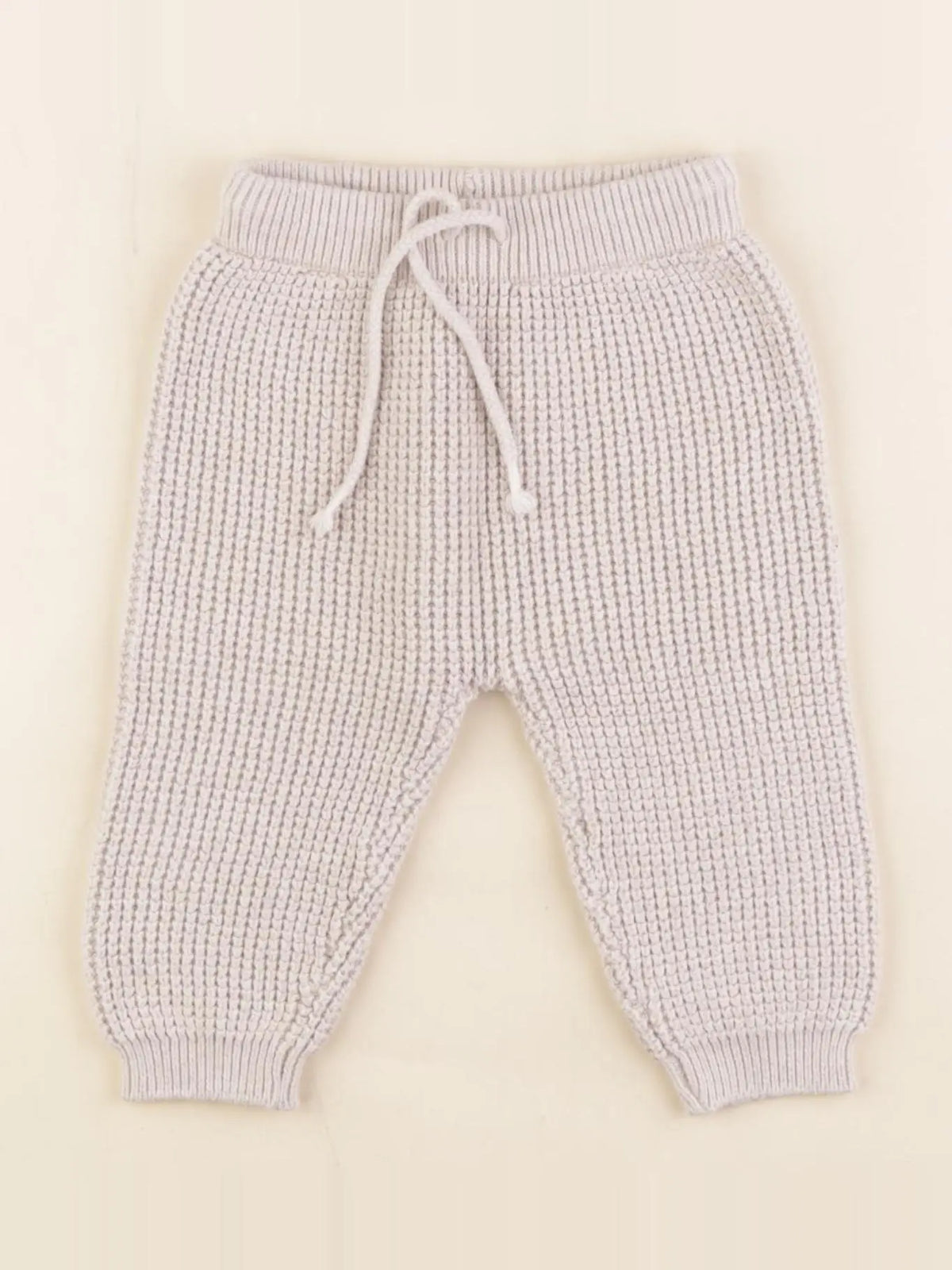 H&M - sarouel beige - 6/9 mois