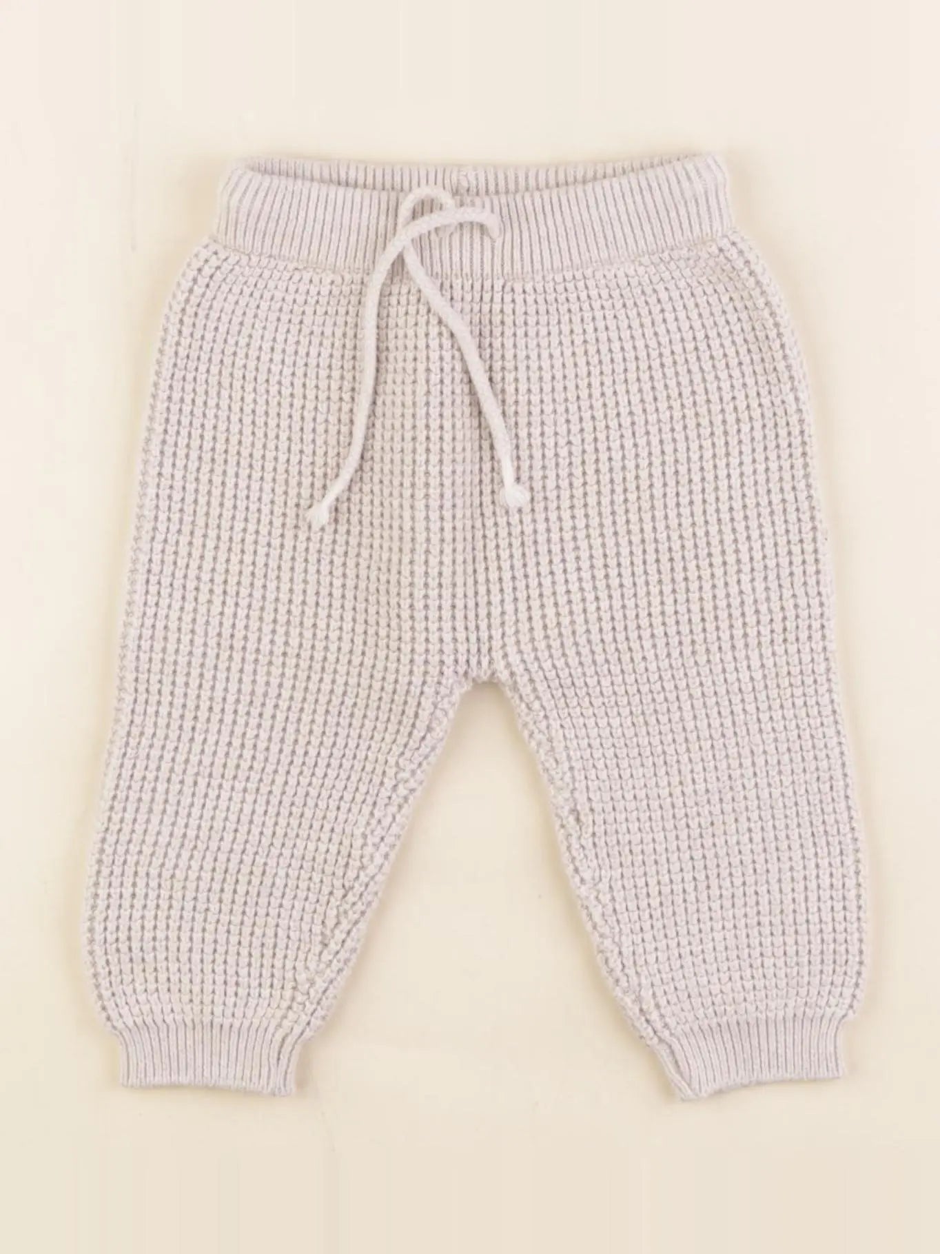 H&M - sarouel beige - 6/9 mois