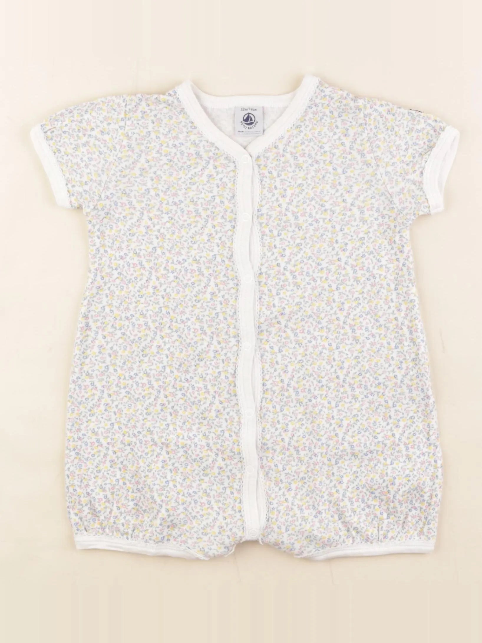 Petit Bateau - pyjama coton multicolore - 12 mois