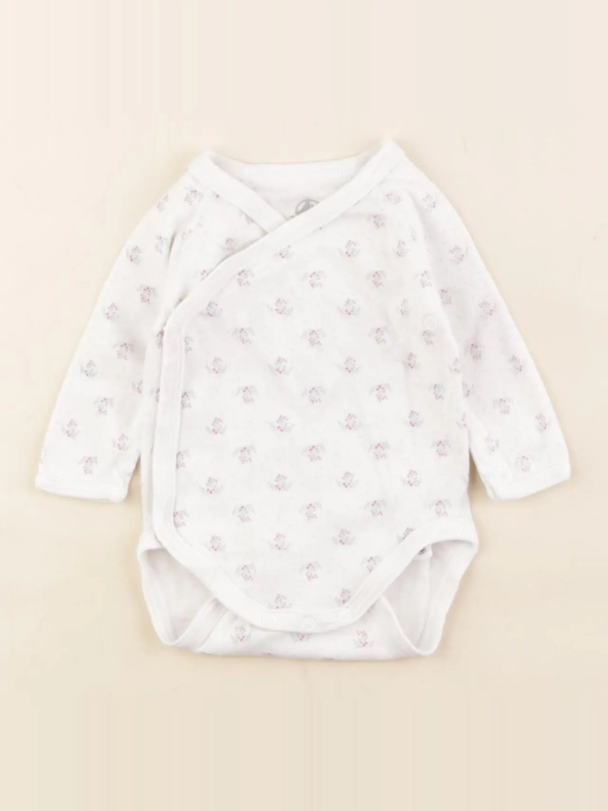Petit Bateau - body blanc - 1 mois