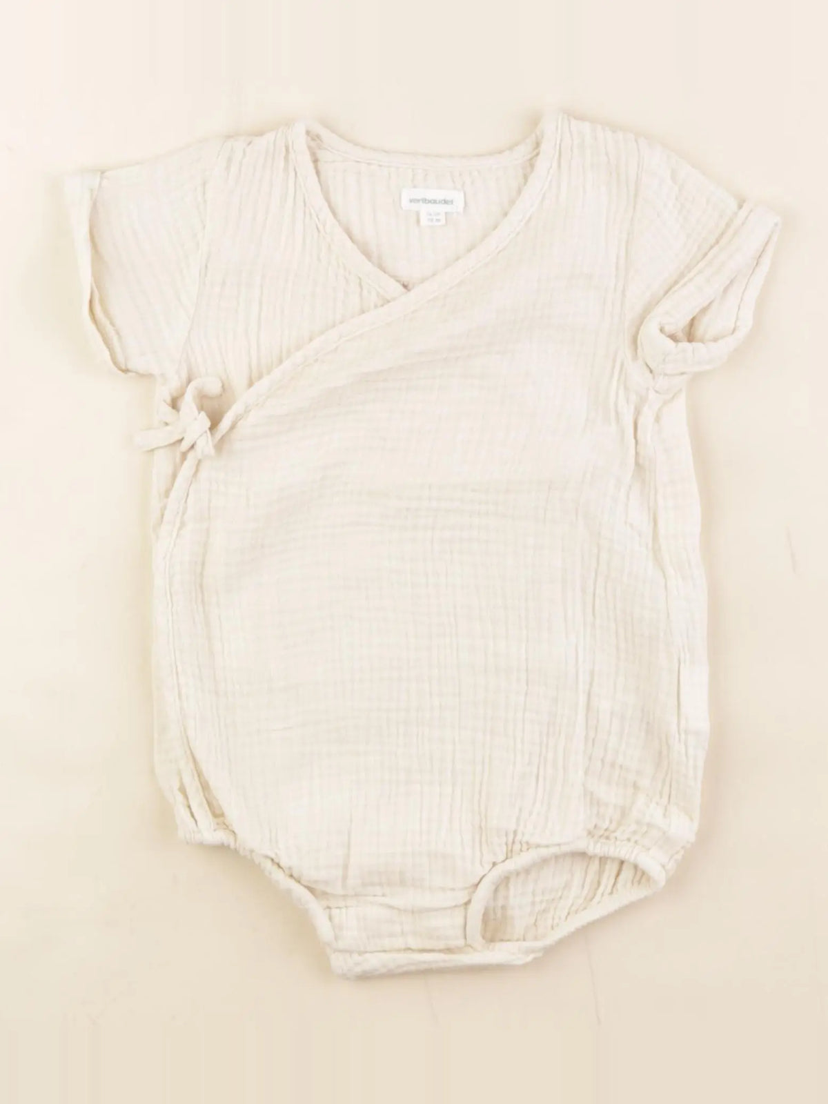 Vertbaudet - combinaison beige - 12 mois