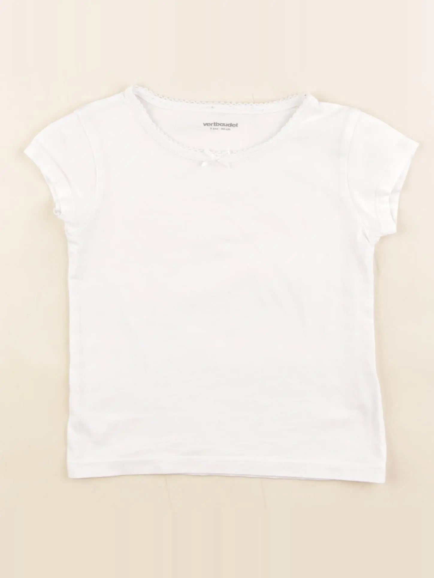 Vertbaudet - maillot de corps blanc - 3 ans