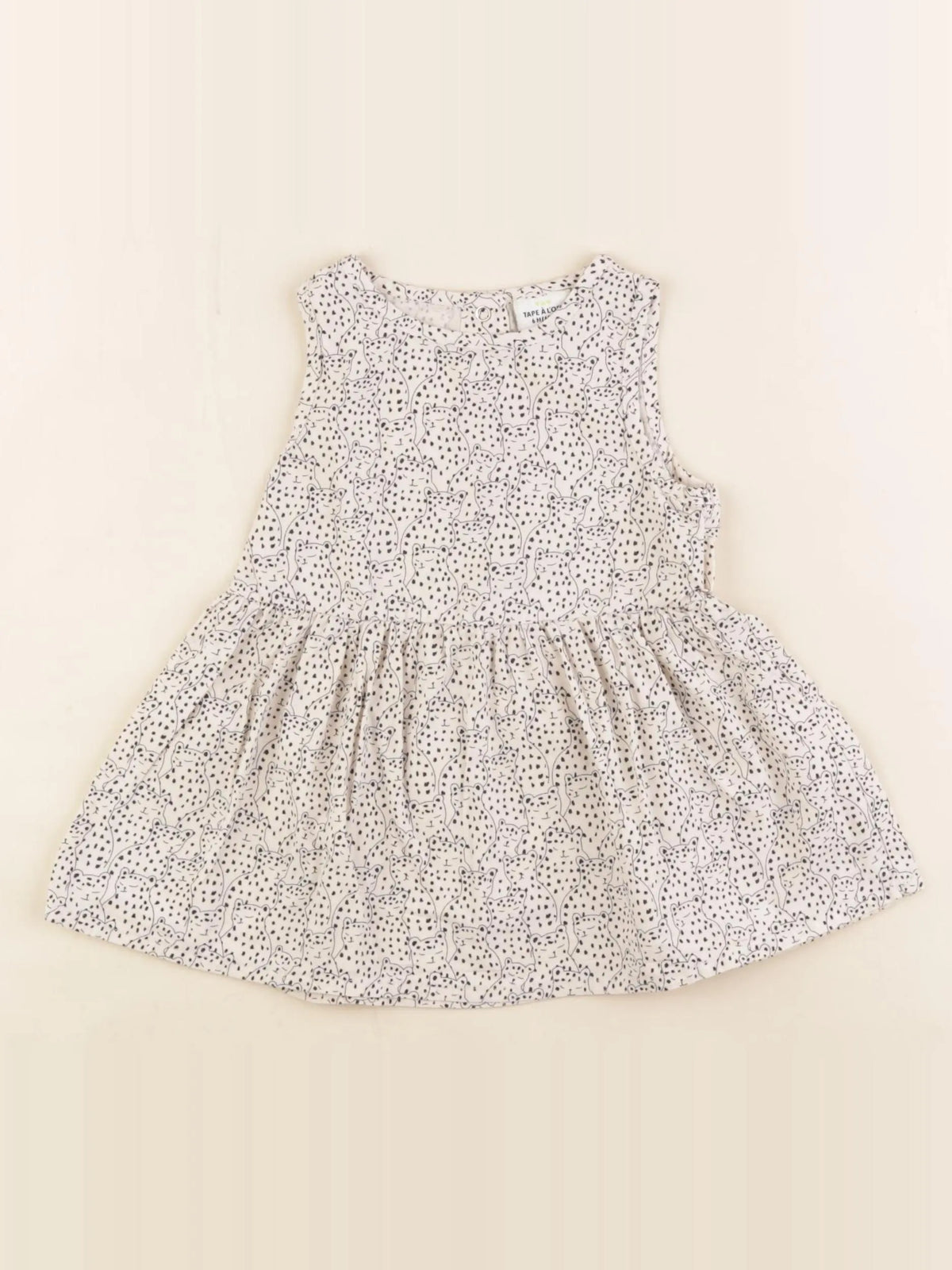 Tape à l'oeil - robe beige - 6 mois