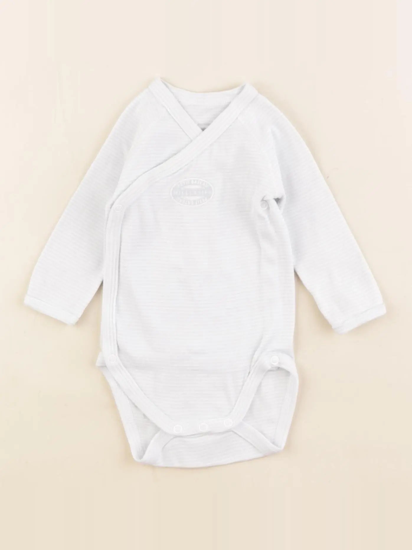 Petit Bateau - body velours bleu - 3 mois