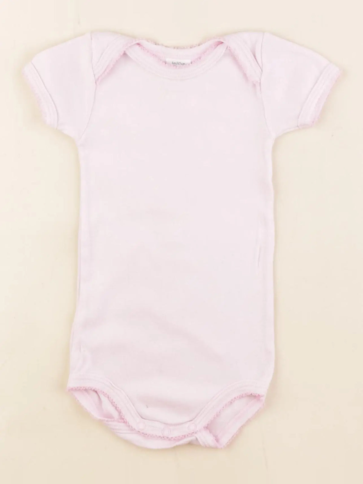 Petit Bateau - body rose - 6 mois