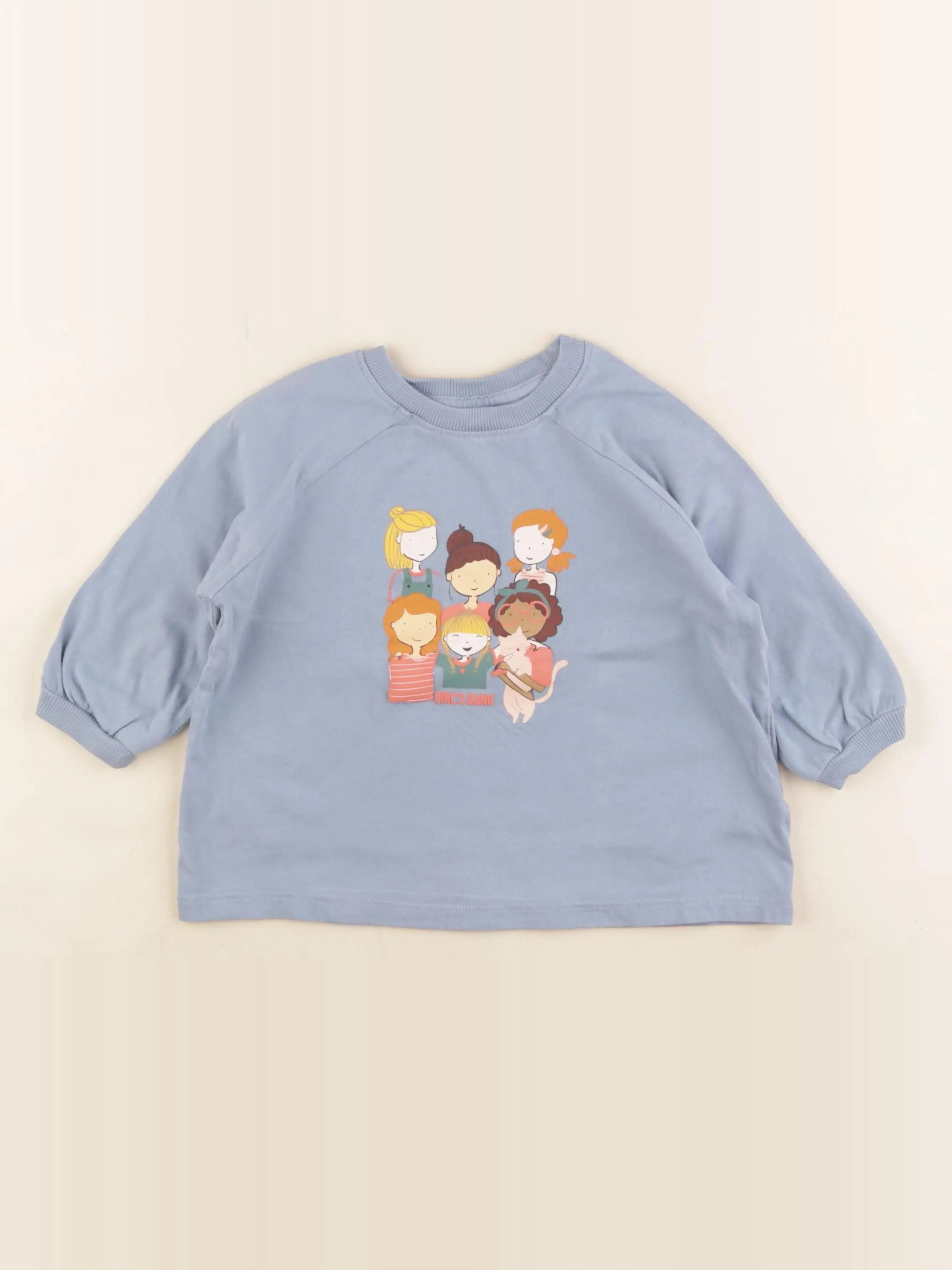 Vertbaudet - tee-shirt bleu - 4 ans