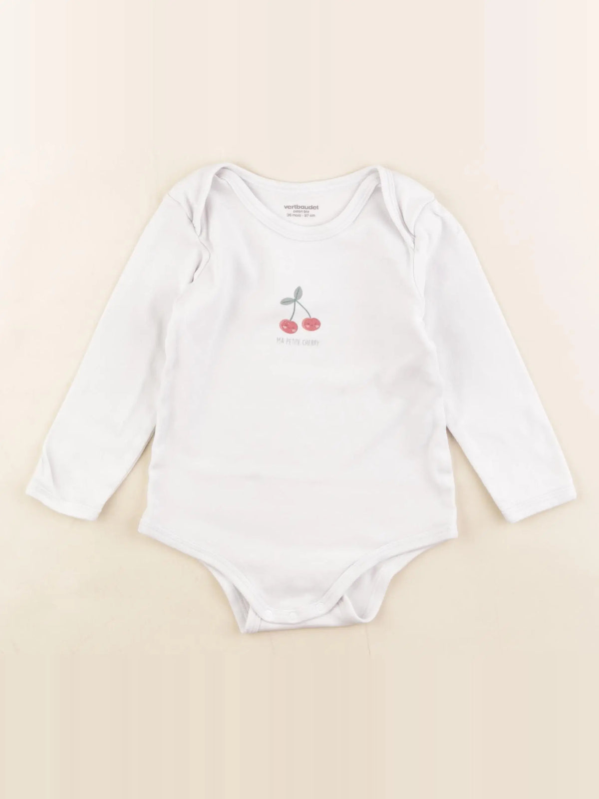 Vertbaudet - body blanc - 36 mois