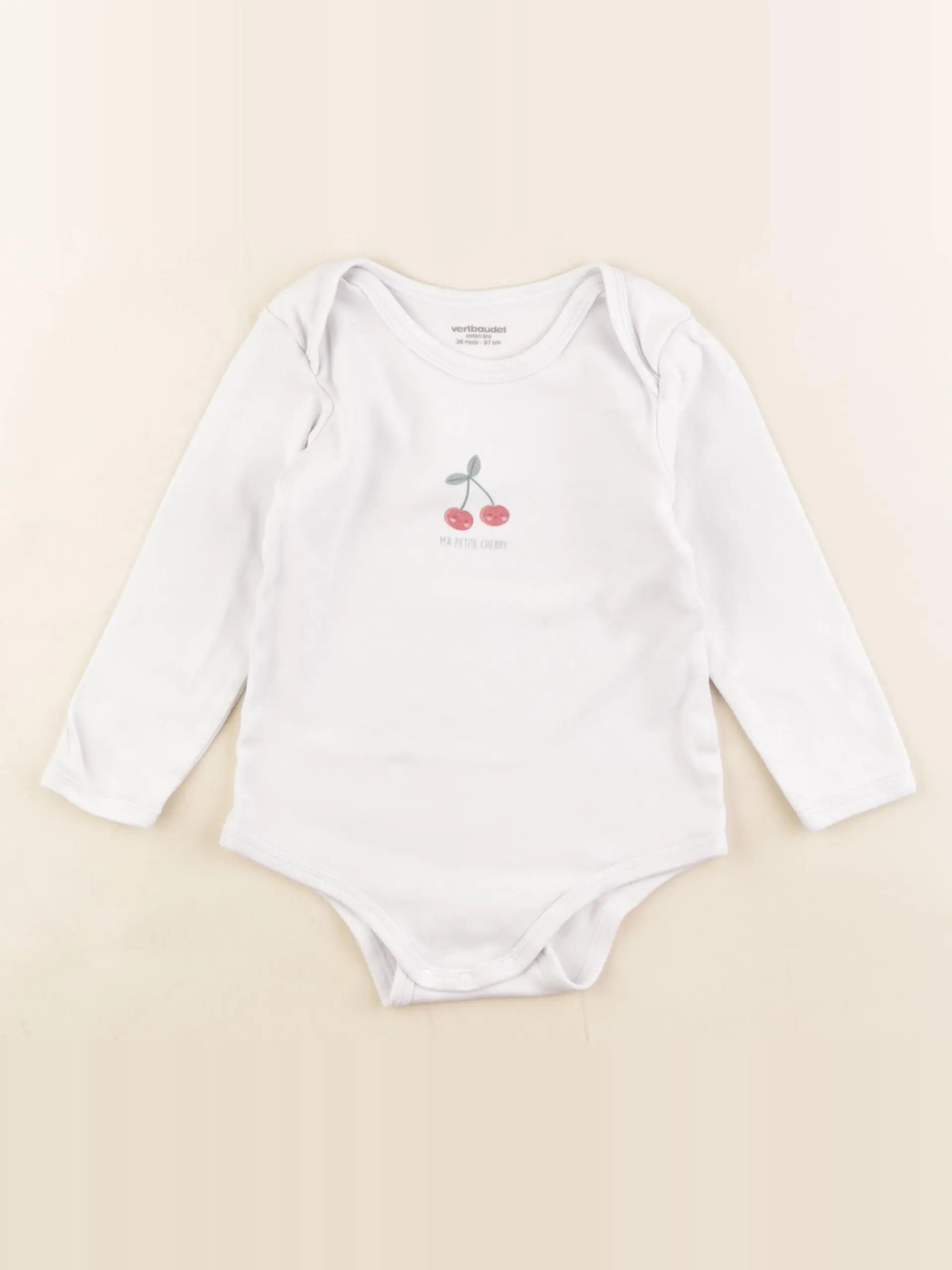 Vertbaudet - body blanc - 36 mois