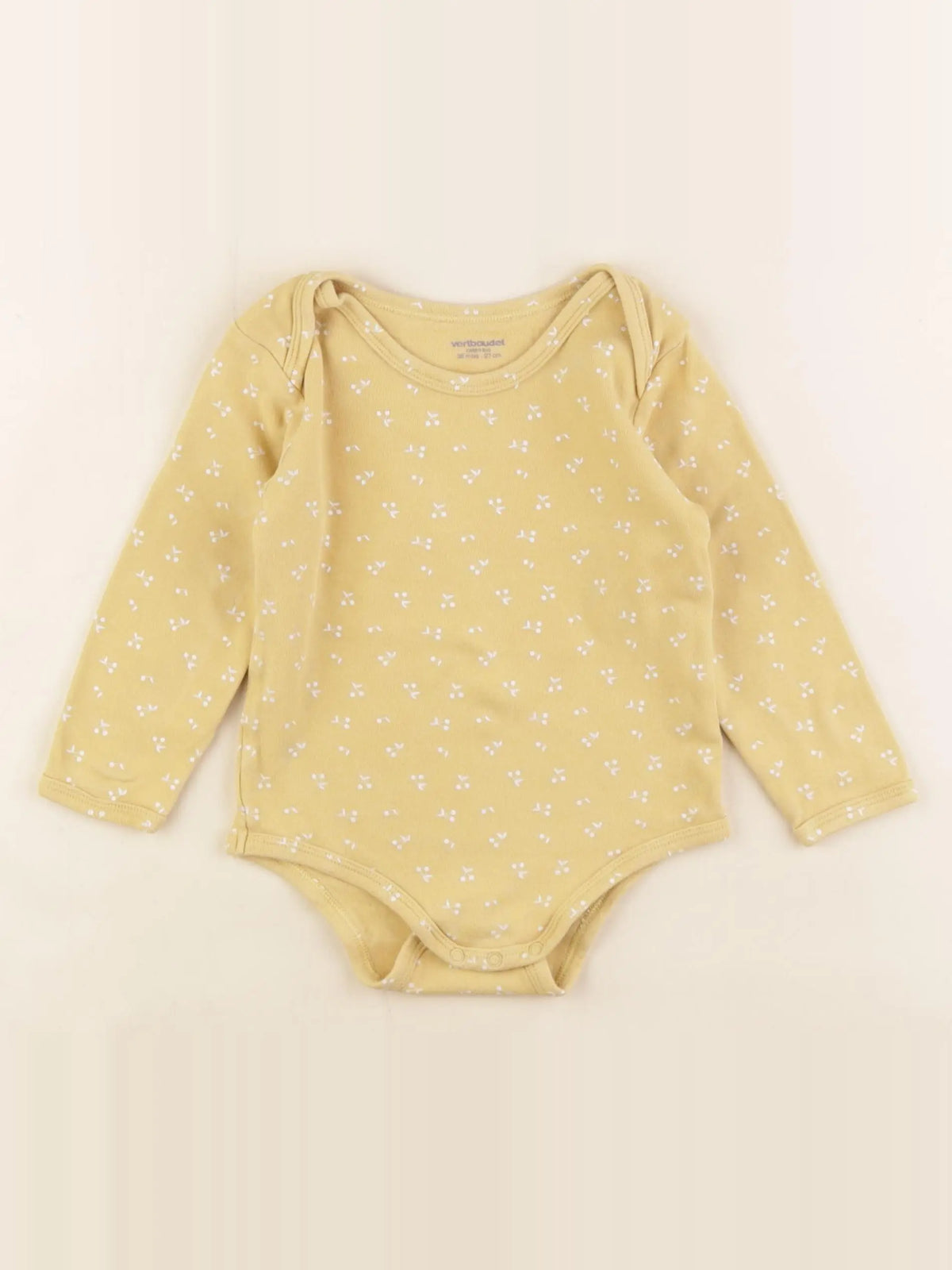 Vertbaudet - body jaune - 36 mois