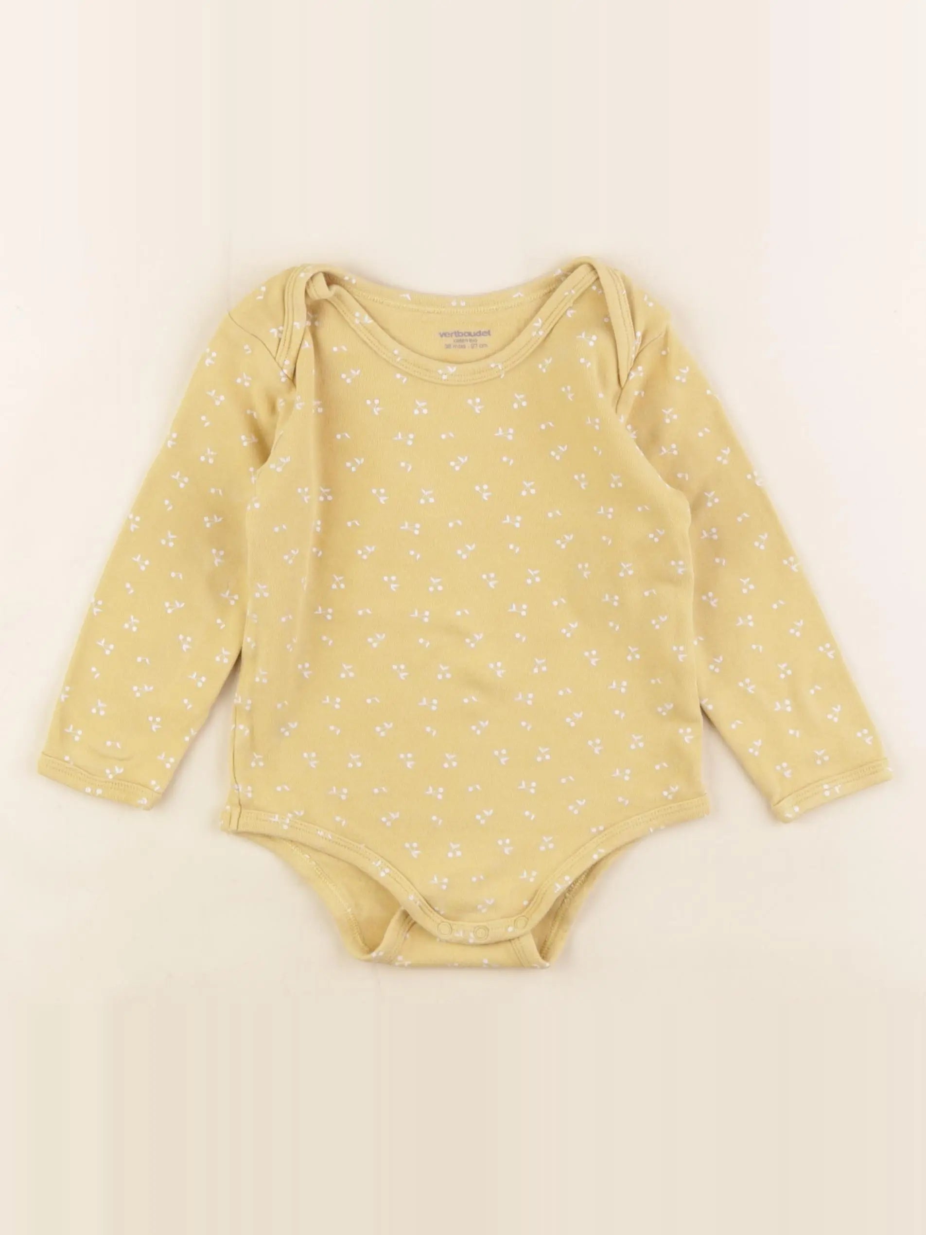 Vertbaudet - body jaune - 36 mois