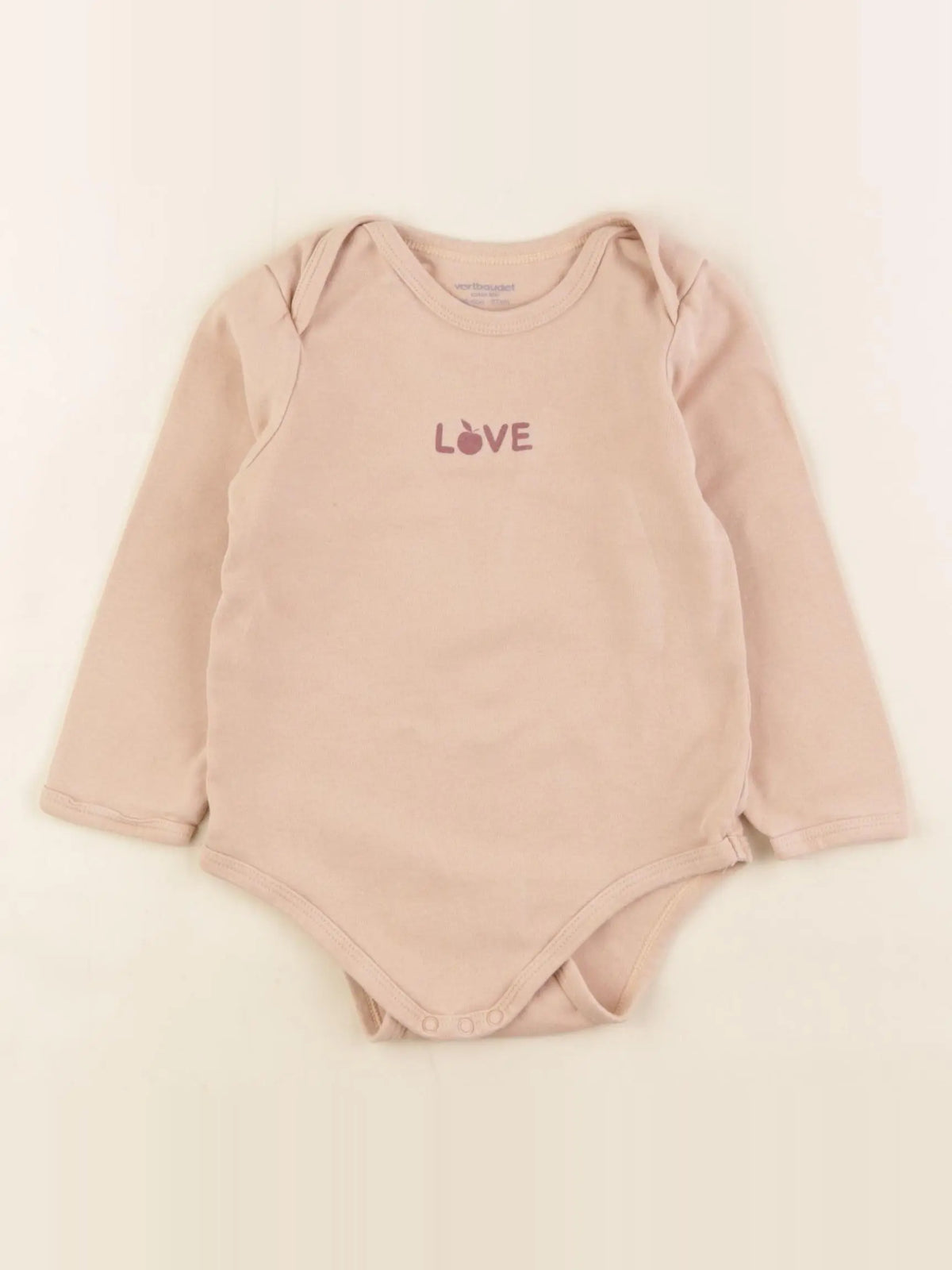 Vertbaudet - body beige - 36 mois