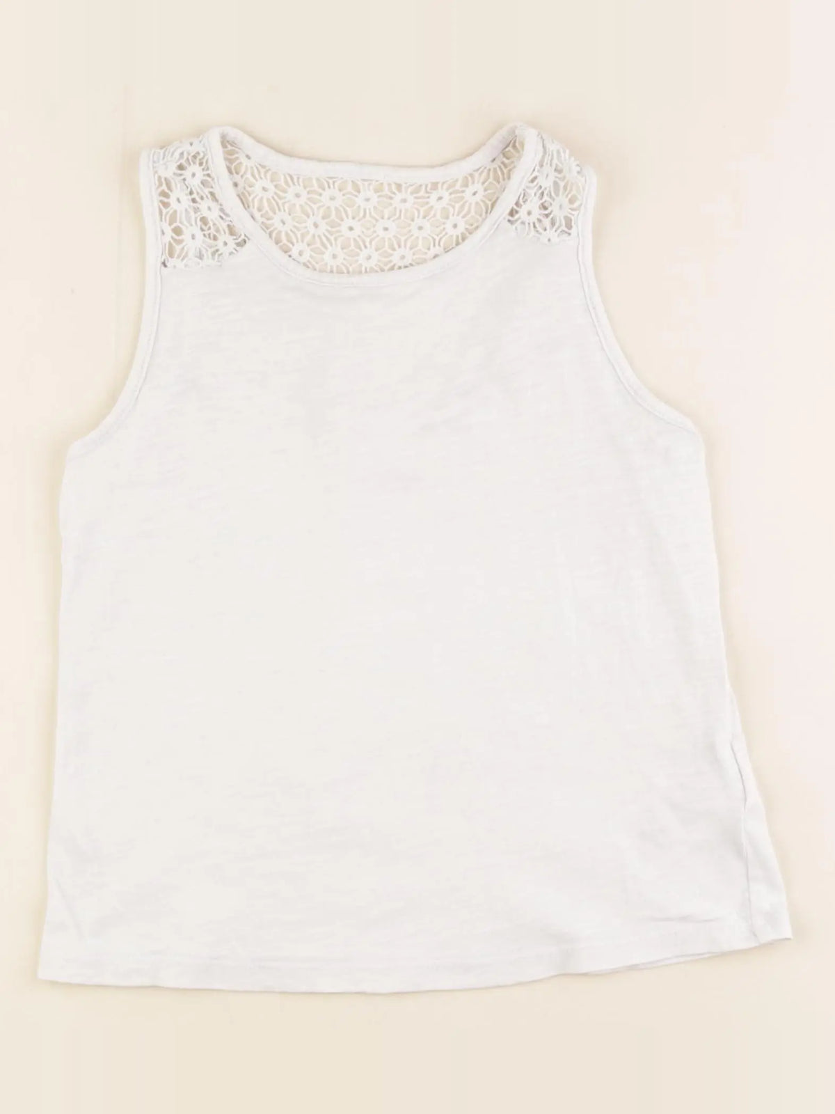 Vertbaudet - débardeur blanc - 8 ans