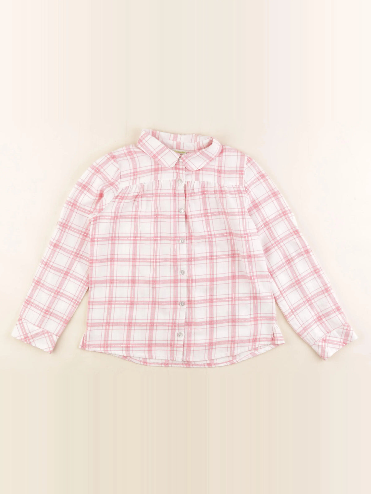 Vertbaudet - chemise rose - 8 ans