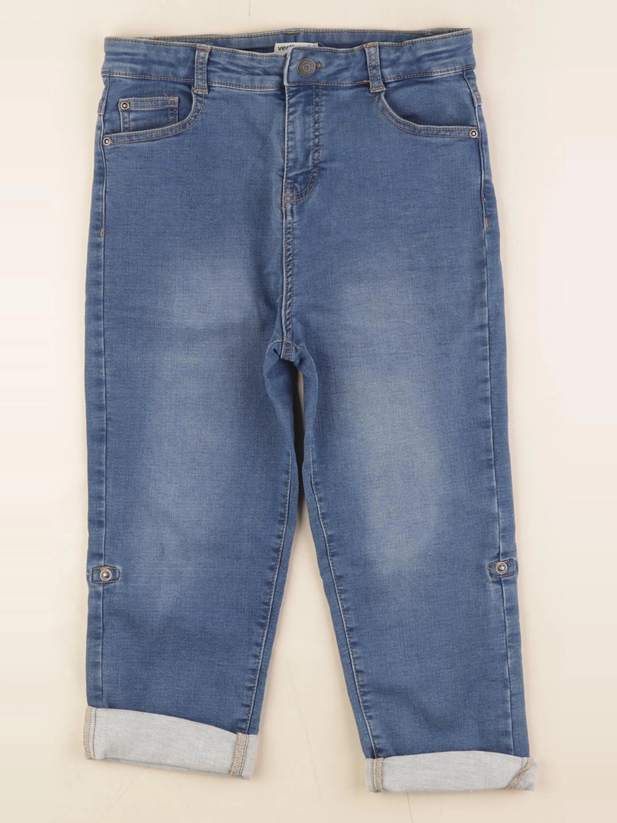 Vertbaudet - pantacourt bleu - 12 ans