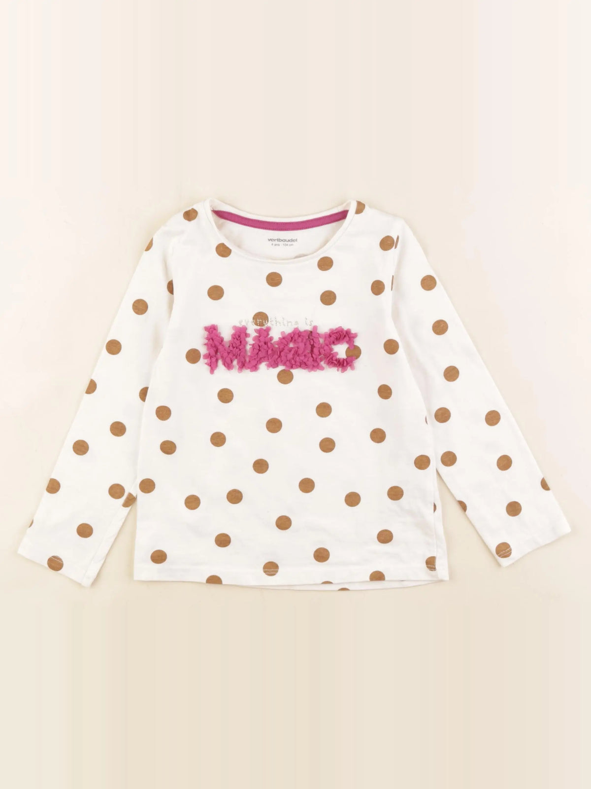 Vertbaudet - tee-shirt multicolore - 4 ans