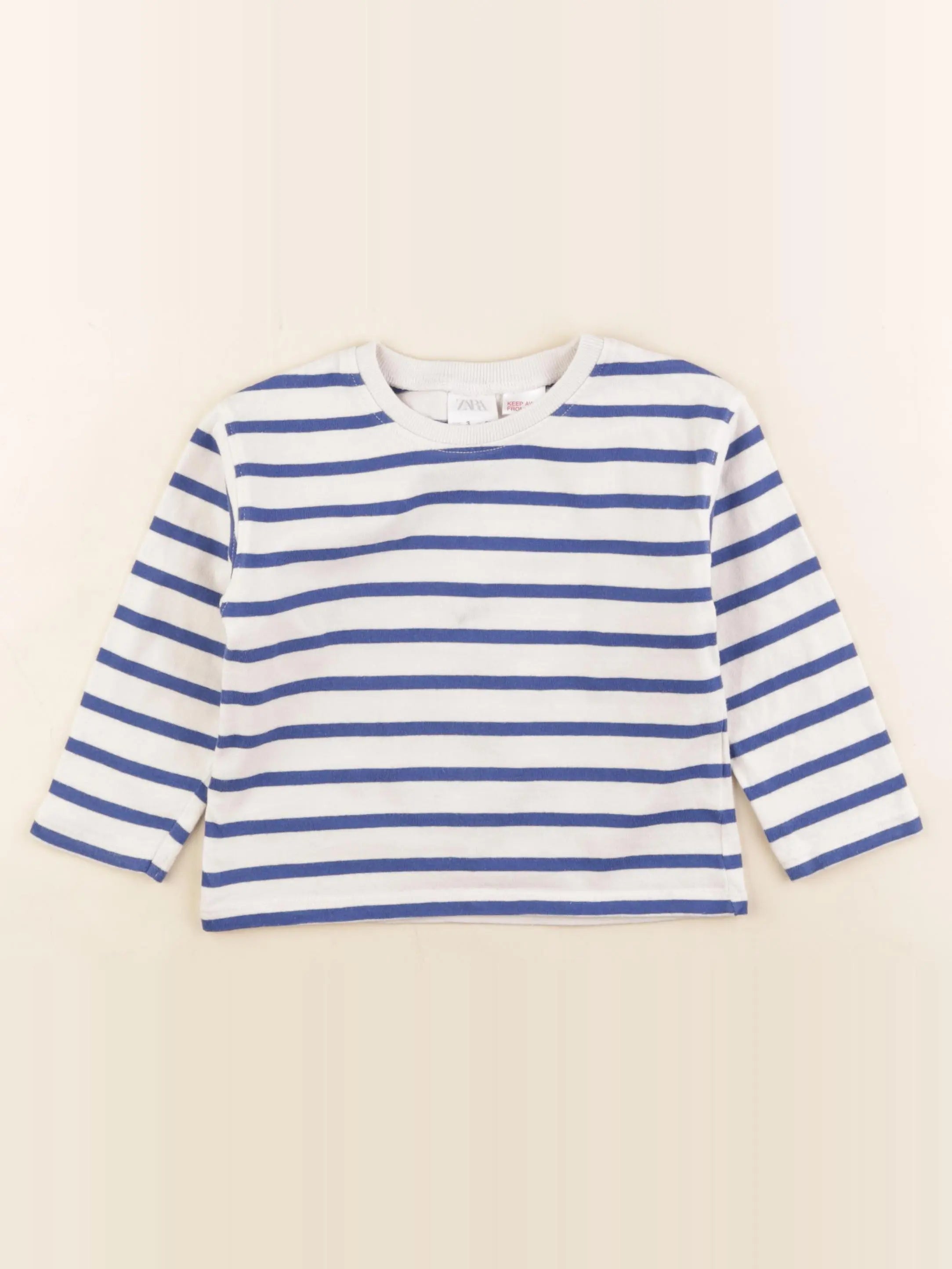 Zara - sweat bleu - 3 ans