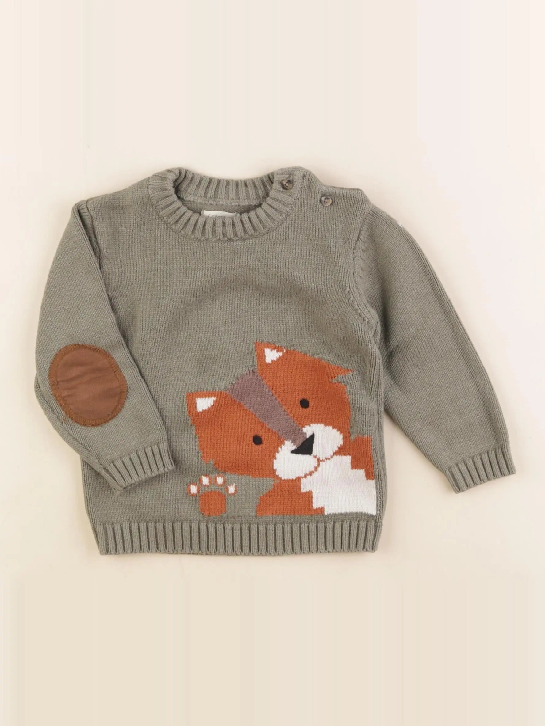 Sfera - pull vert - 12/18 mois