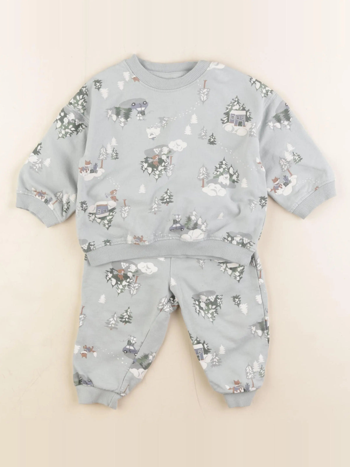 H&M - ensemble multicolore - 9/12 mois