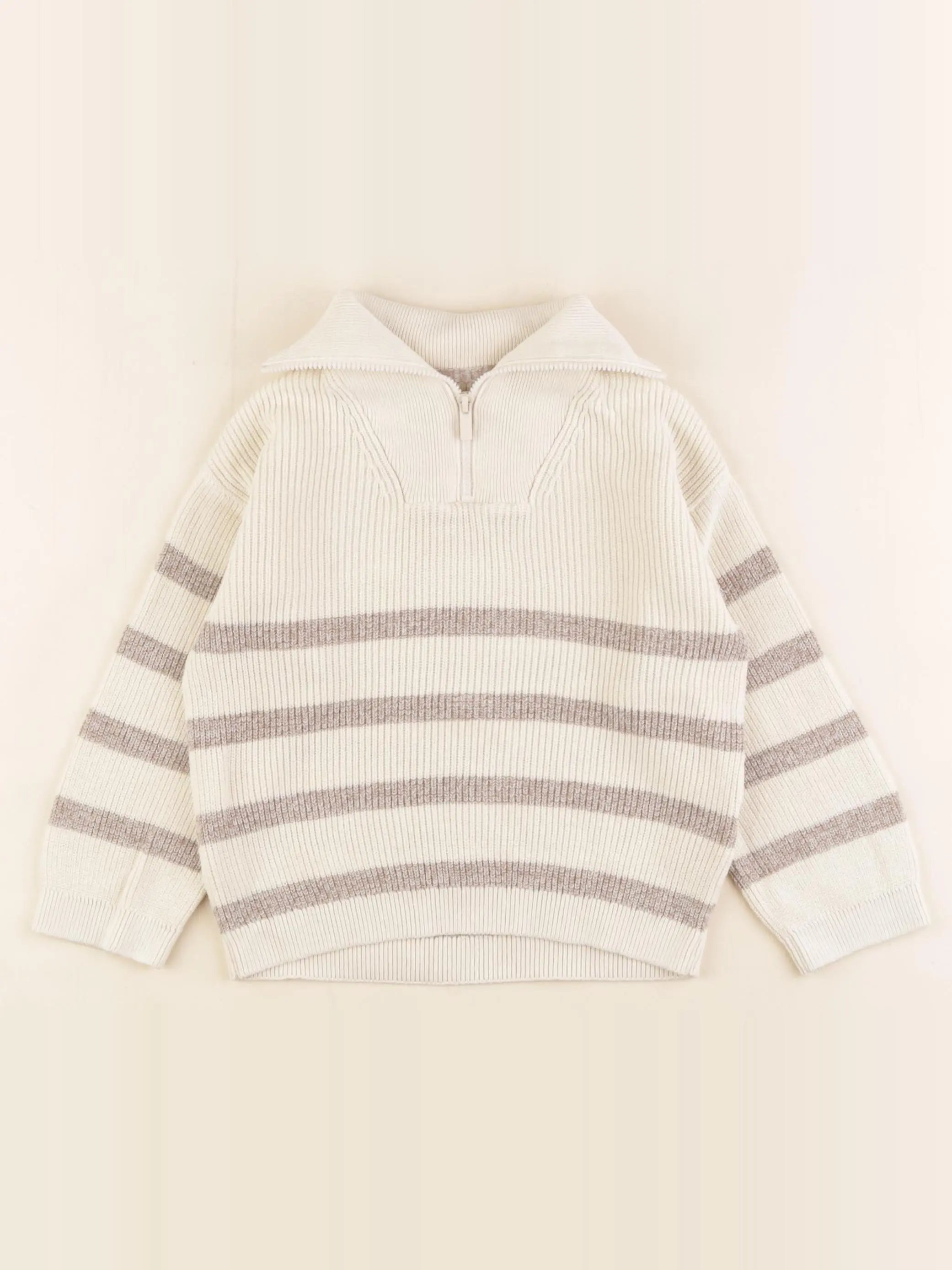 Vertbaudet - pull blanc - 36 mois